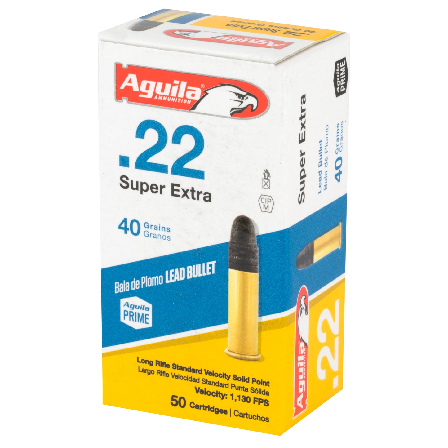 Aguila, .22 LR, 40 Grain, Solid Point, Standard Velocity, 50 Round Box