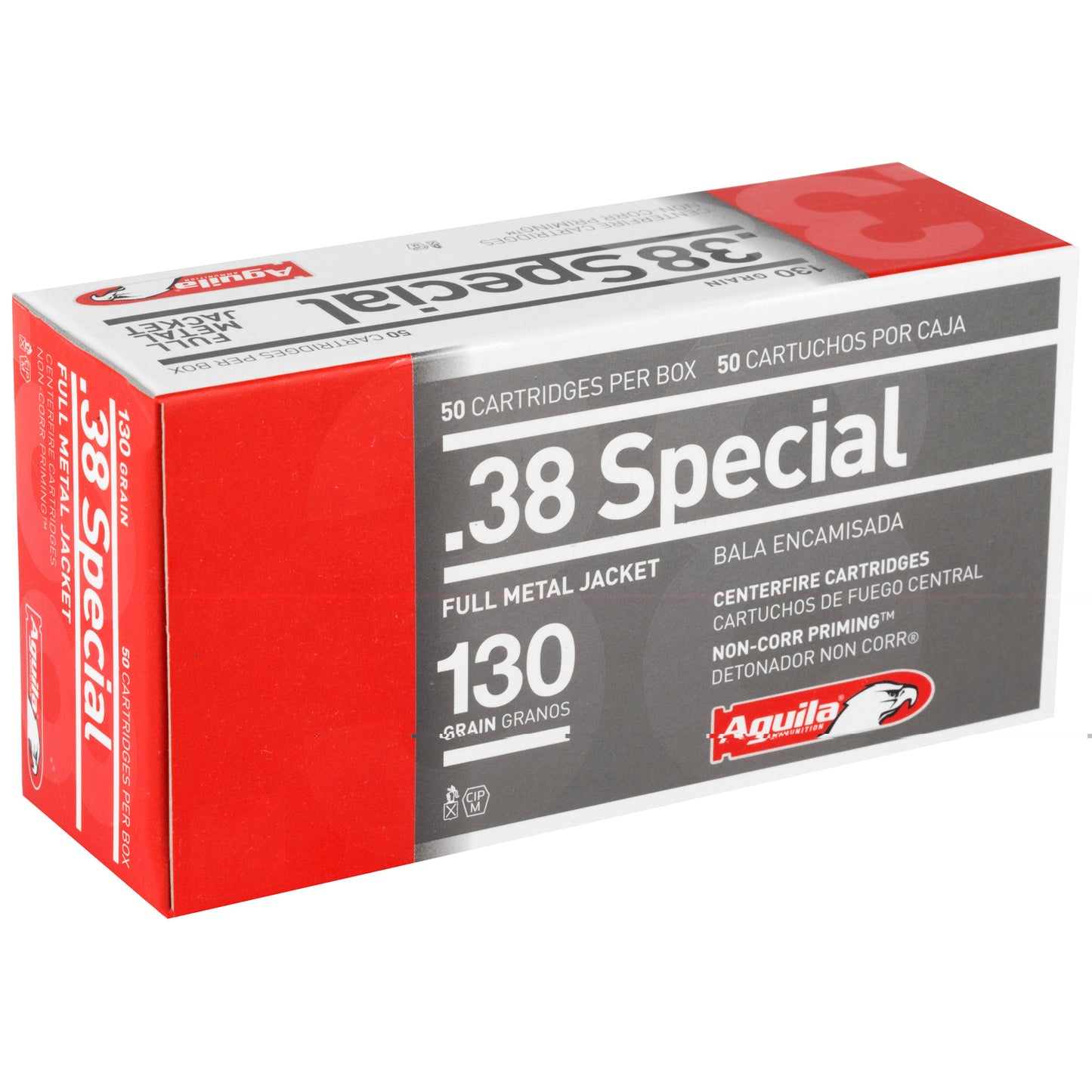 Aguila, .38 Special, 130 Grain, Full Metal Jacket, 50 Round Box