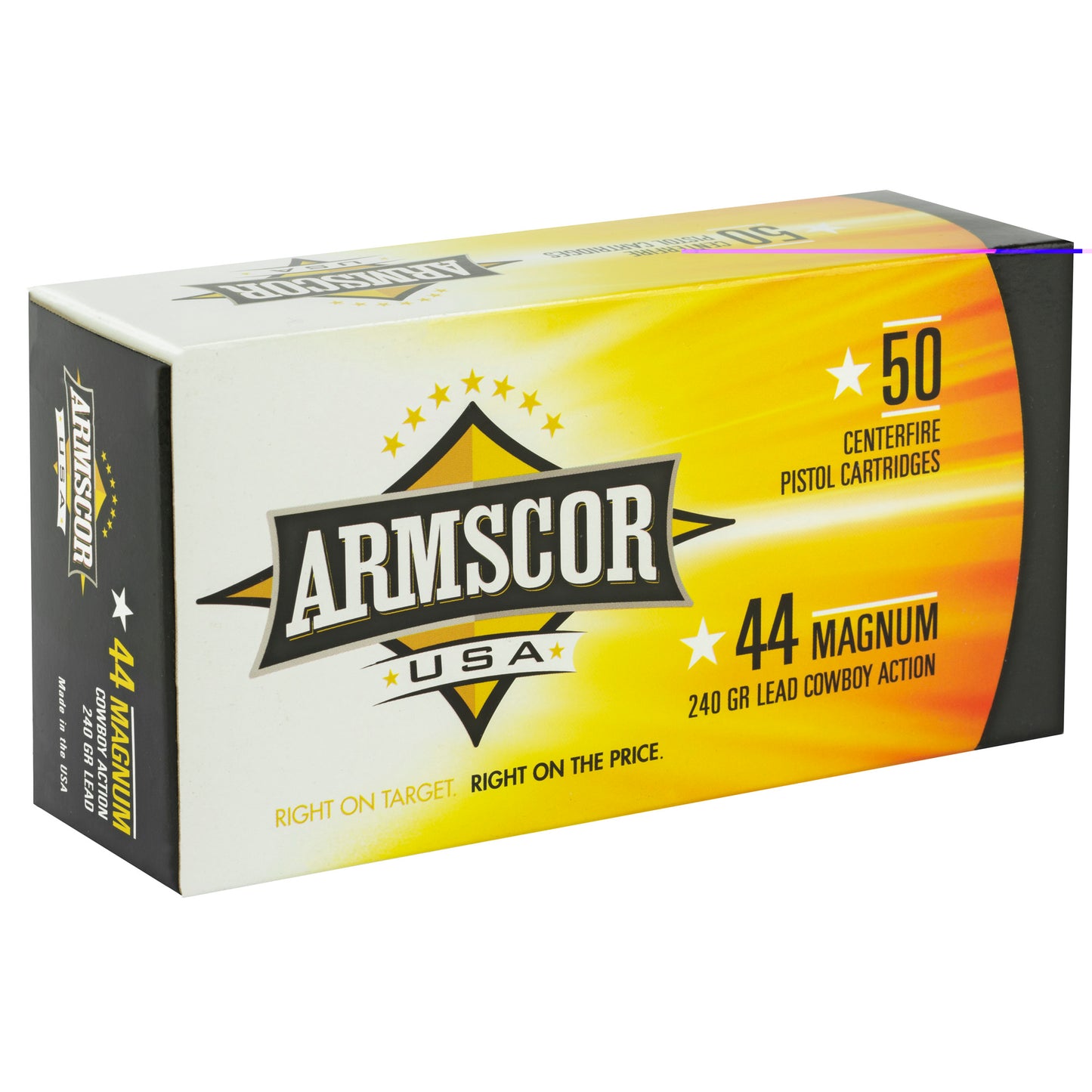 Armscor, 44 Magnum, 240 Grain, Semi Wadcutter, 50 Round Box