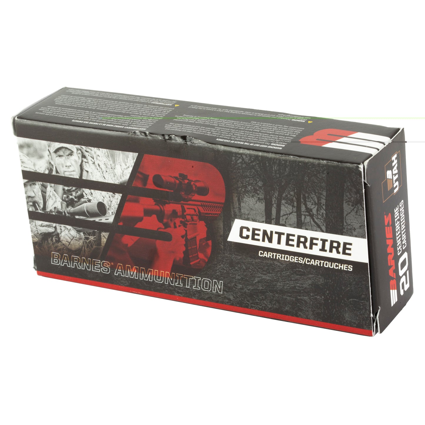 Barnes, .300 Blackout, 120 Grain, Jacketed Hollow Point, Flat Base, 20 Round Box