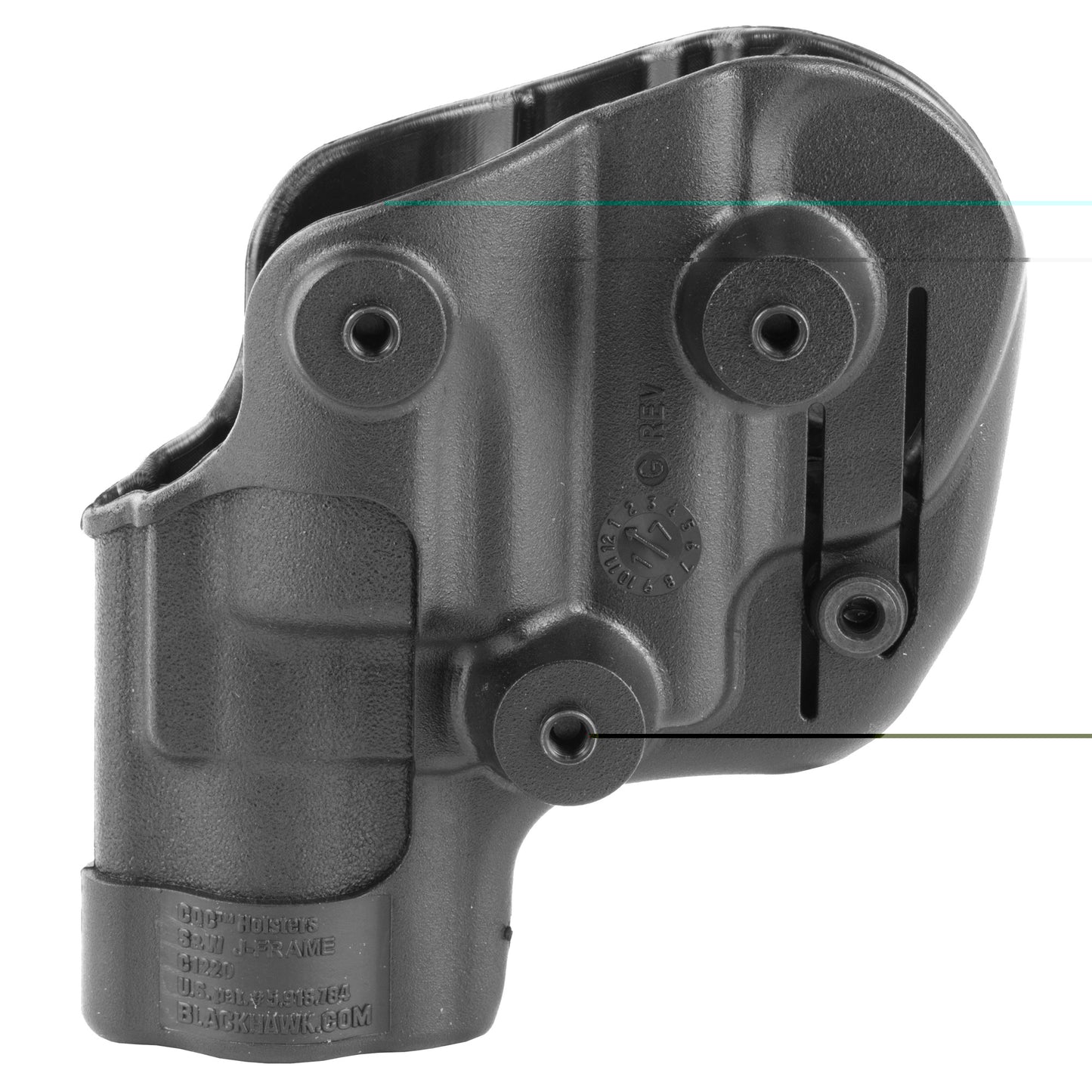 BLACKHAWK, CQC SERPA Holster With Belt and Paddle Attachment, Fits J Frame With 2" Barrel, Right Hand, Black