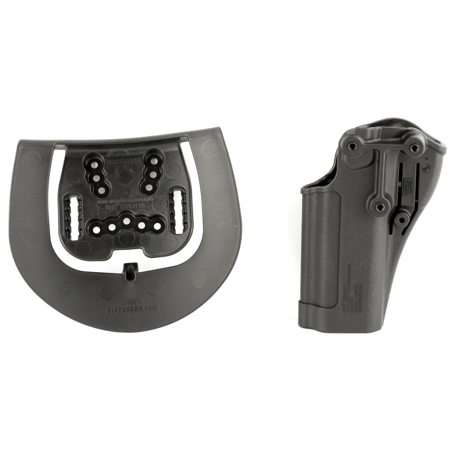 BLACKHAWK, CQC SERPA Holster With Belt and Paddle Attachment, Fits CZ75/75B/75 Shadow SP01/85B, Right Hand, Black
