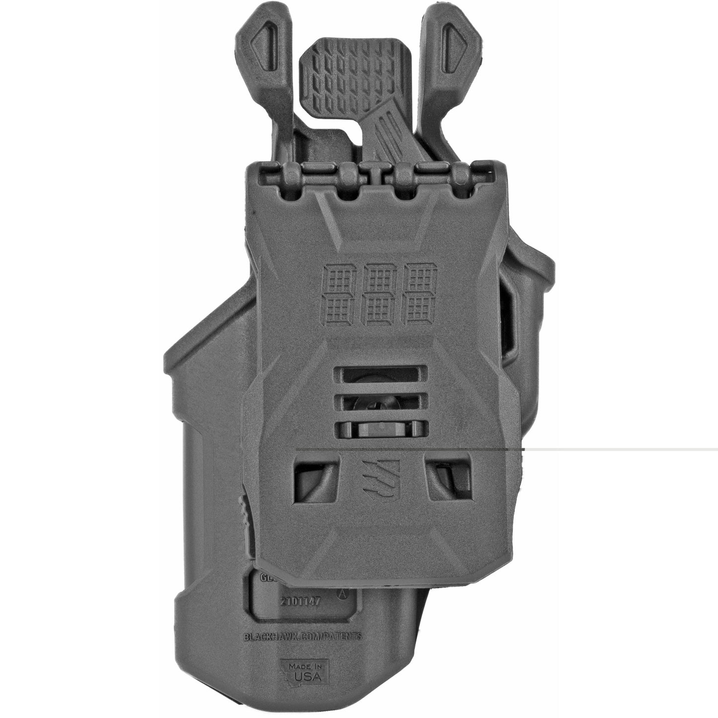BLACKHAWK, T-Series, Level 2 Compact, Right Hand, Black, Fits Glock 43/43X, Polymer
