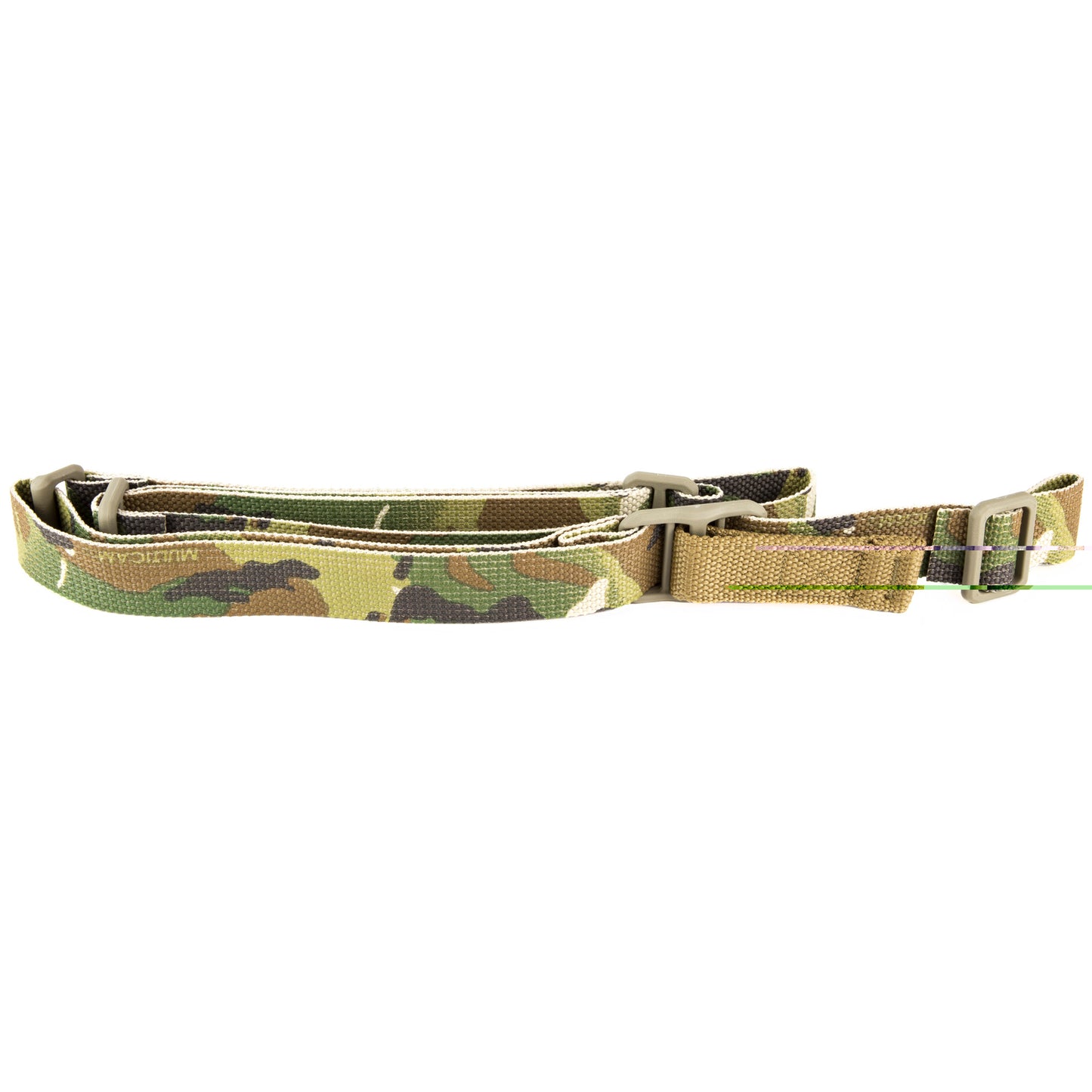Blue Force Gear, Vickers Sling, 2-Point Combat Sling, Multi-Cam, Molded Acetal Adjuster, No Quick Release, Attached with TriGlide instead of Loop Lock