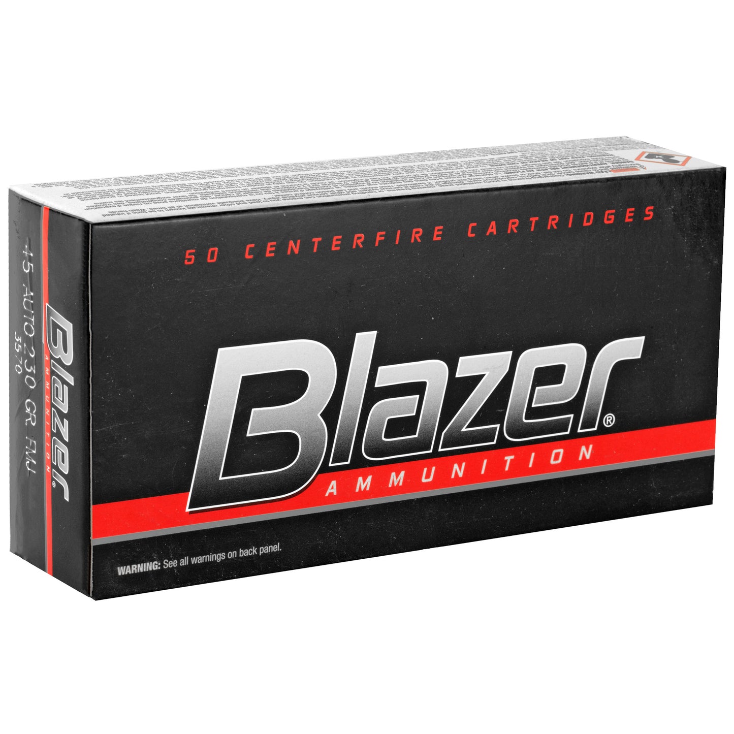 Blazer Ammunition, Blazer, 45 ACP, 230 Grain, Full Metal Jacket, 50 Round Box