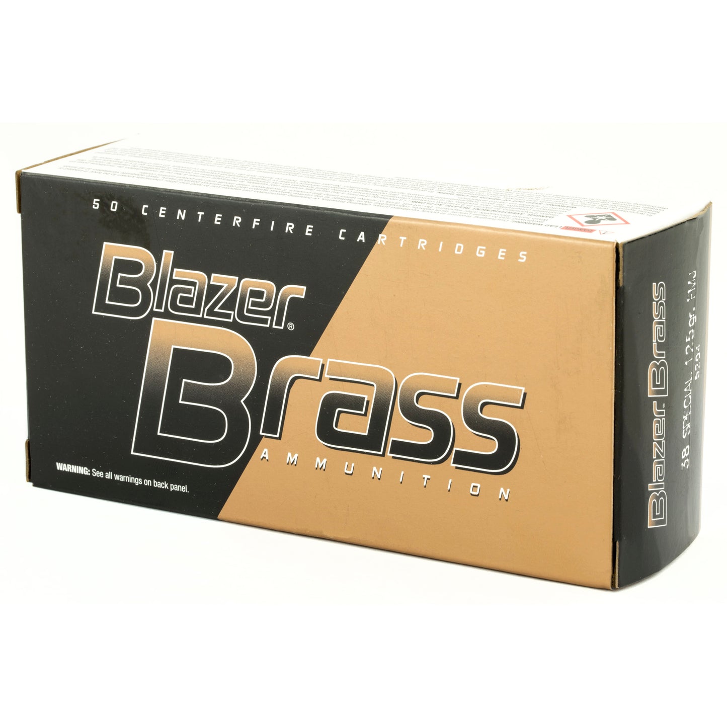 Blazer, Brass, 38 Special, 125 Grain, Full Metal Jacket, 50 Round Box