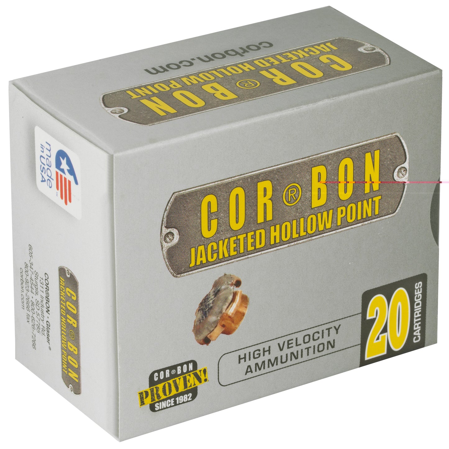 CorBon, Self Defense, .357 Magnum, 140 Grain, Jacketed Hollow Point, 20 Round Box