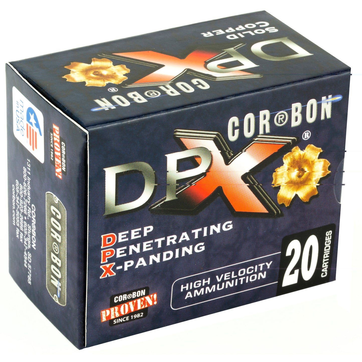 CorBon, Deep Penetrating X Bullet, .357 Magnum, 125 Grain, Barnes X, 20 Round Box