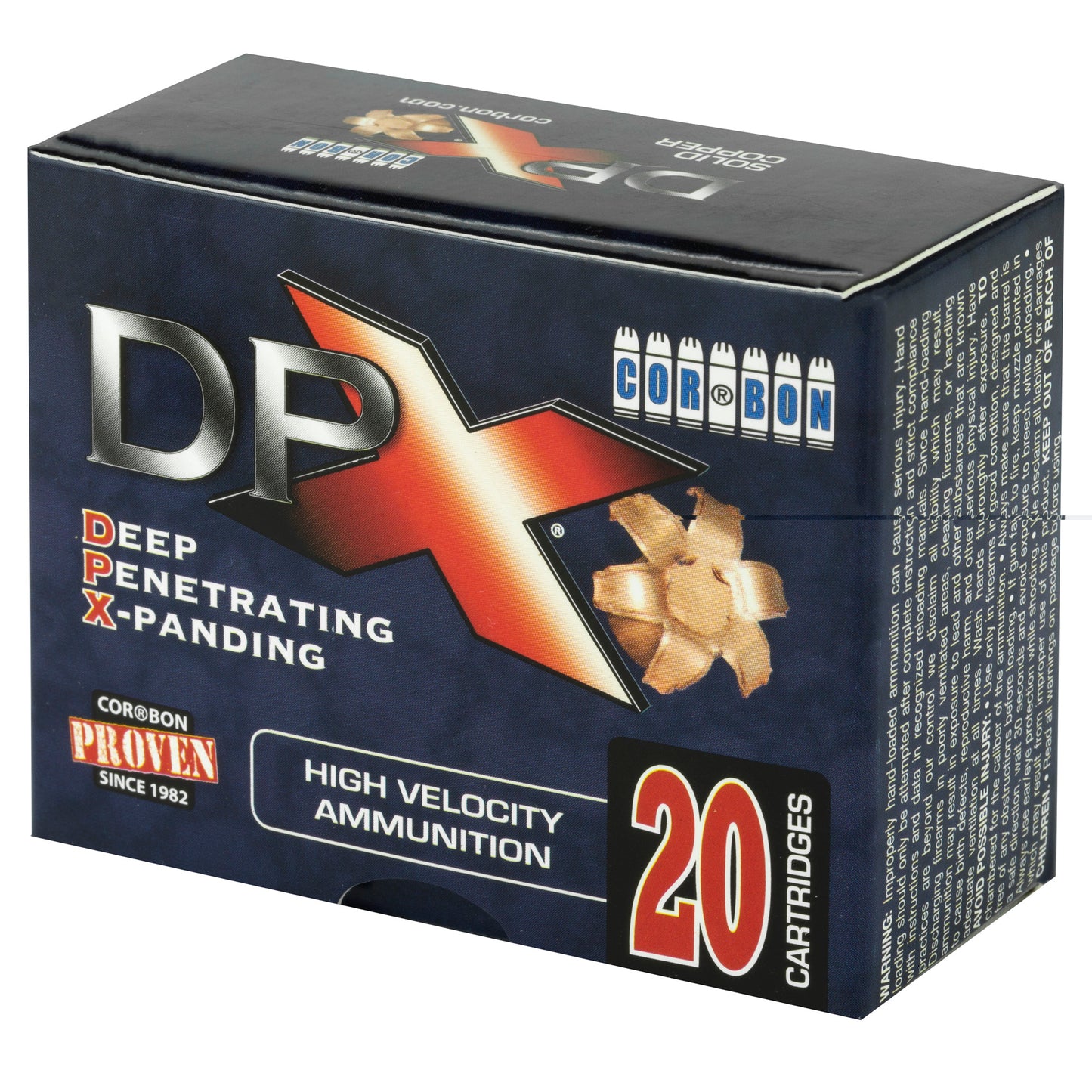 CorBon, Deep Penetrating X Bullet, 380ACP, 80 Grain, Barnes X, 20 Round Box