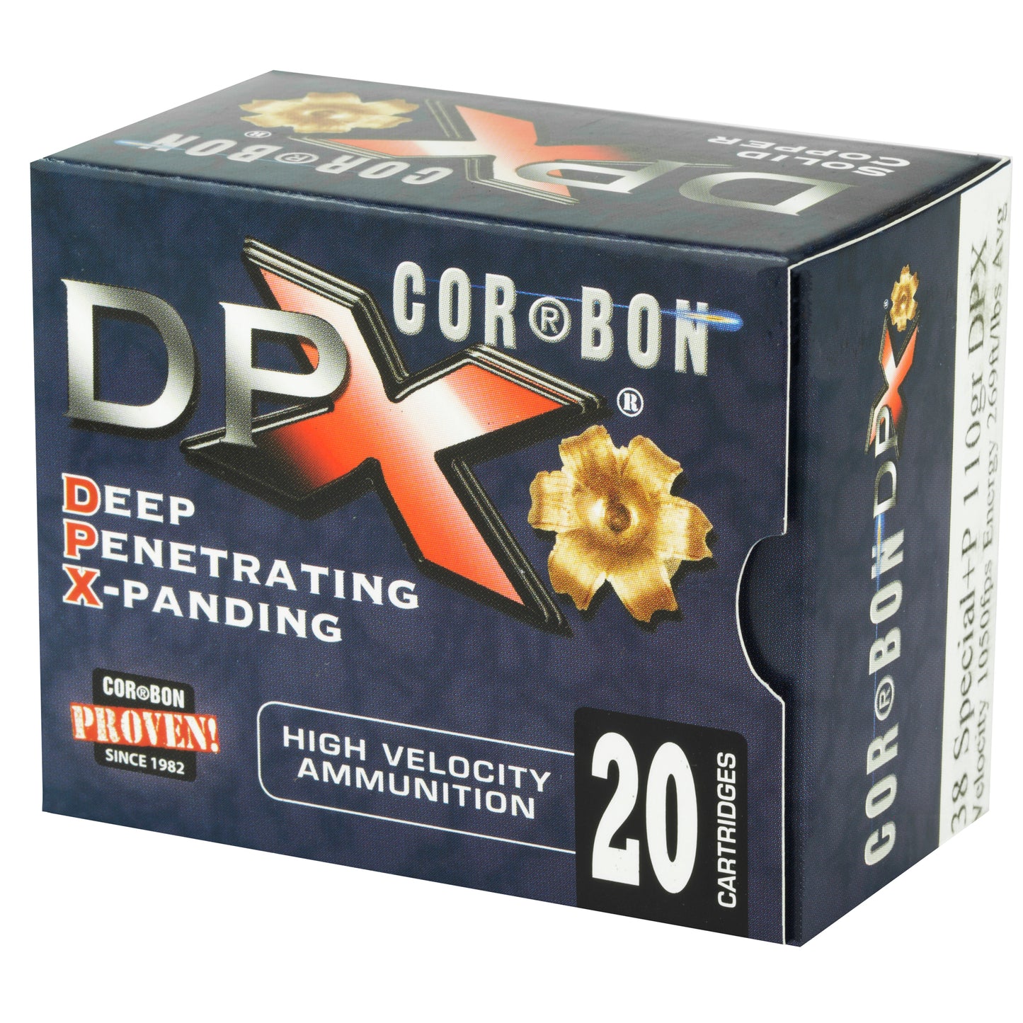 CorBon, Deep Penetrating X Bullet, 38 Special, 110 Grain, Barnes X, 20 Round Box
