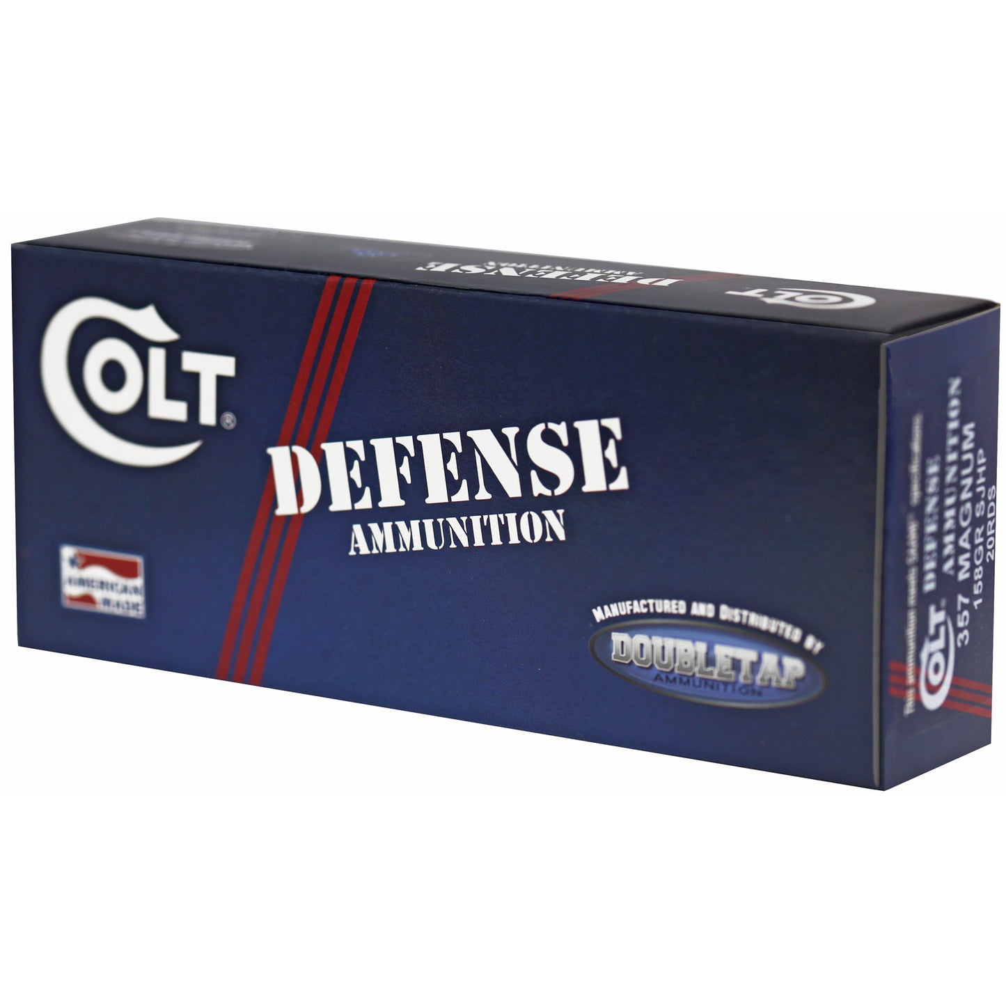 DoubleTap Ammunition, Colt Defense, 357 Magnum, 158 Grain, Jacketed Hollow Point, 20 Round Box