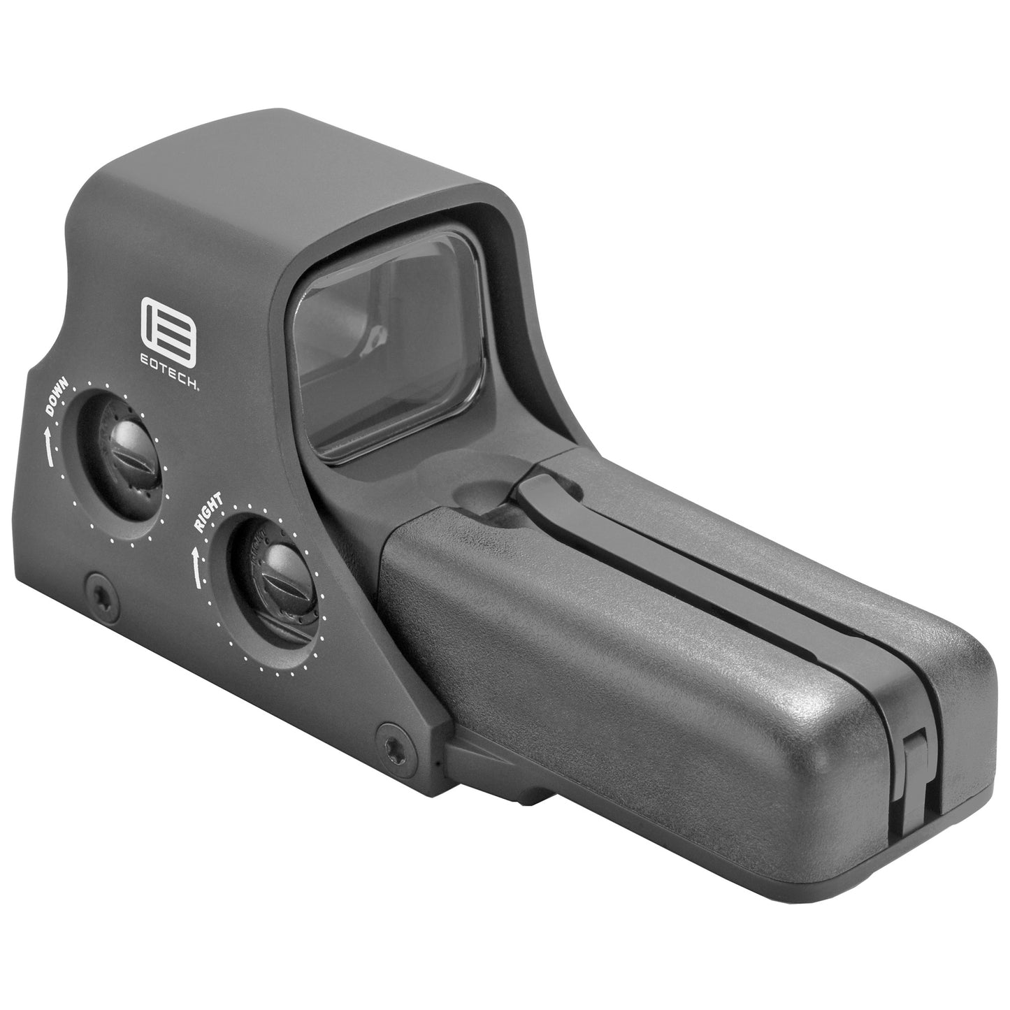EOTech, 512 Holographic Sight, Red 68 MOA Ring with 1-MOA Dot Reticle, Rear Button Controls, Black Finish