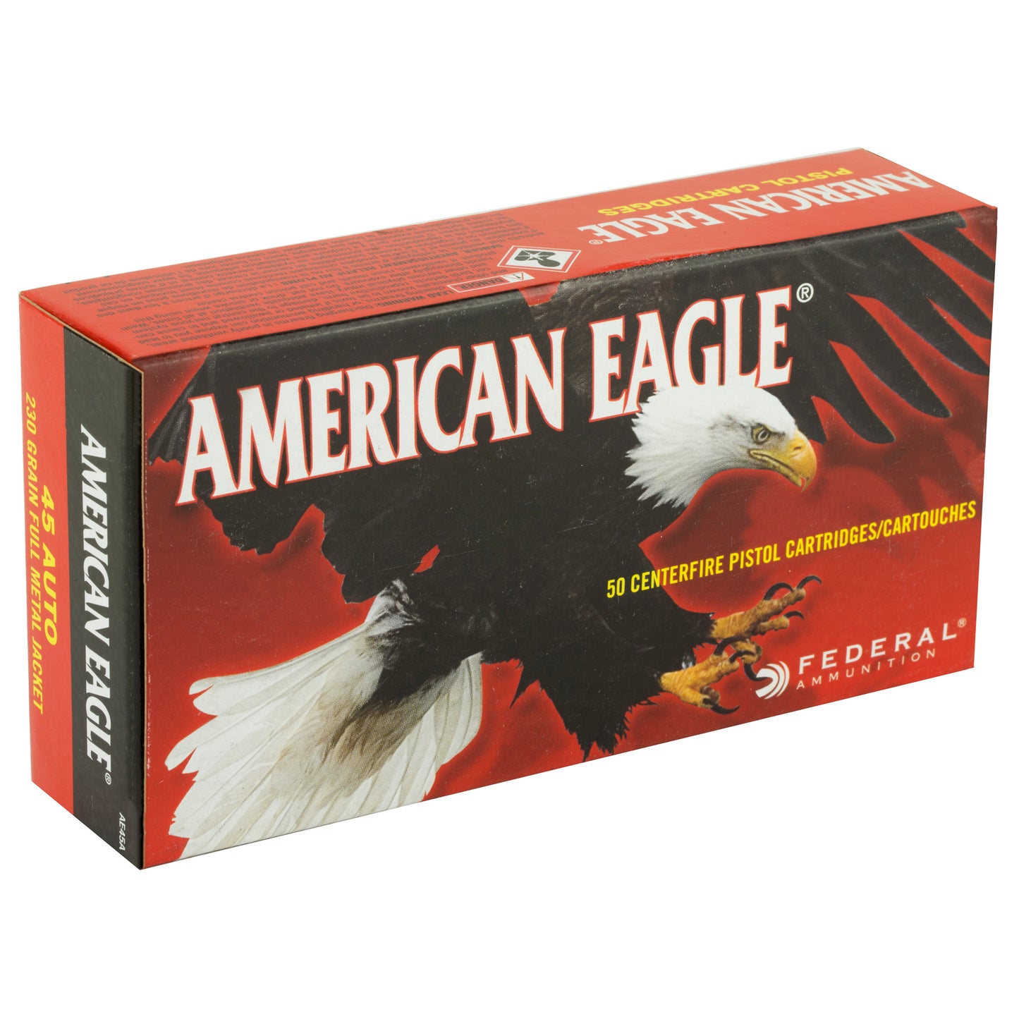 Federal, American Eagle, 45ACP, 230 Grain, Full Metal Jacket, 50 Round Box