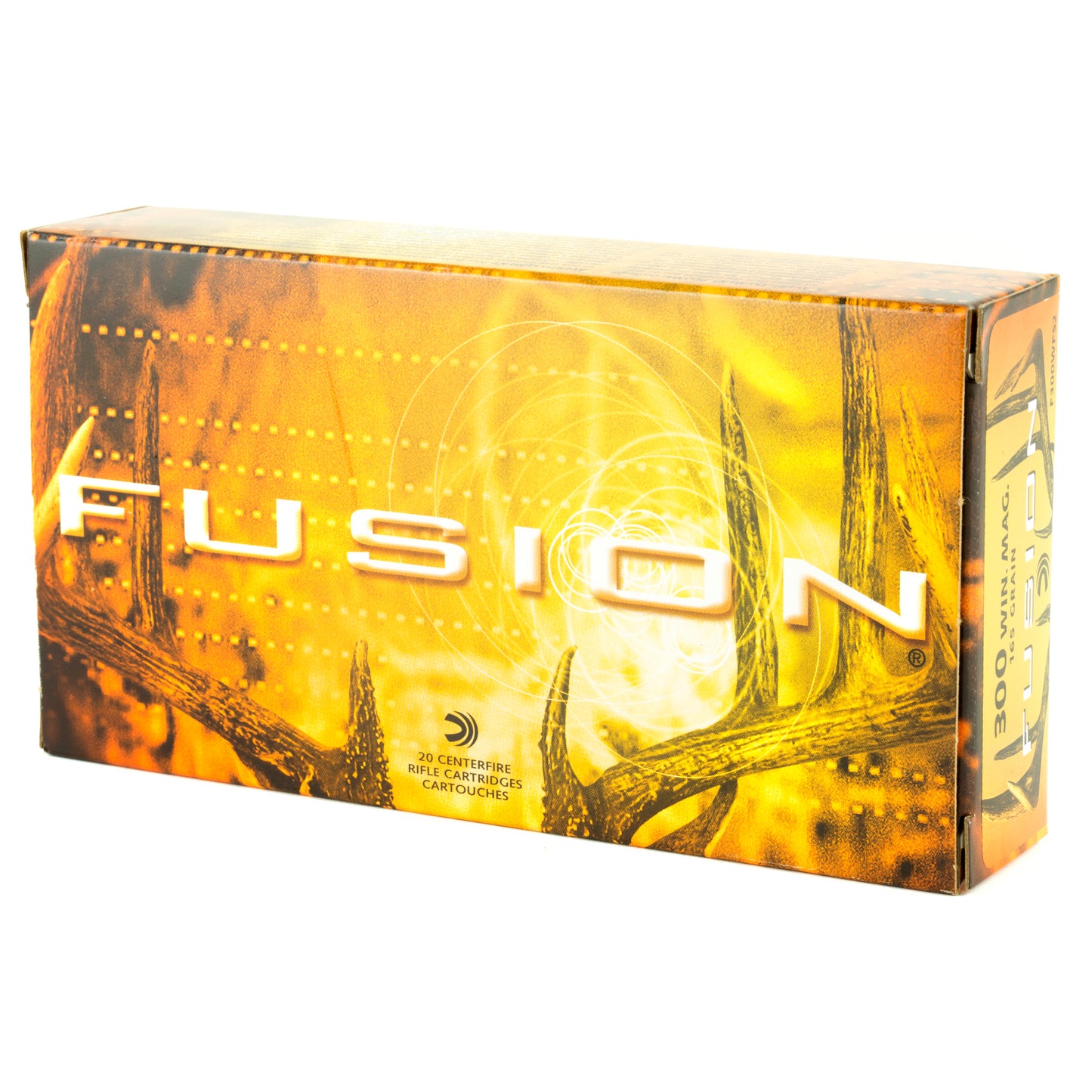 Federal, Fusion, 300 WIN MAG, 165 Grain, Boat Tail, 20 Round Box