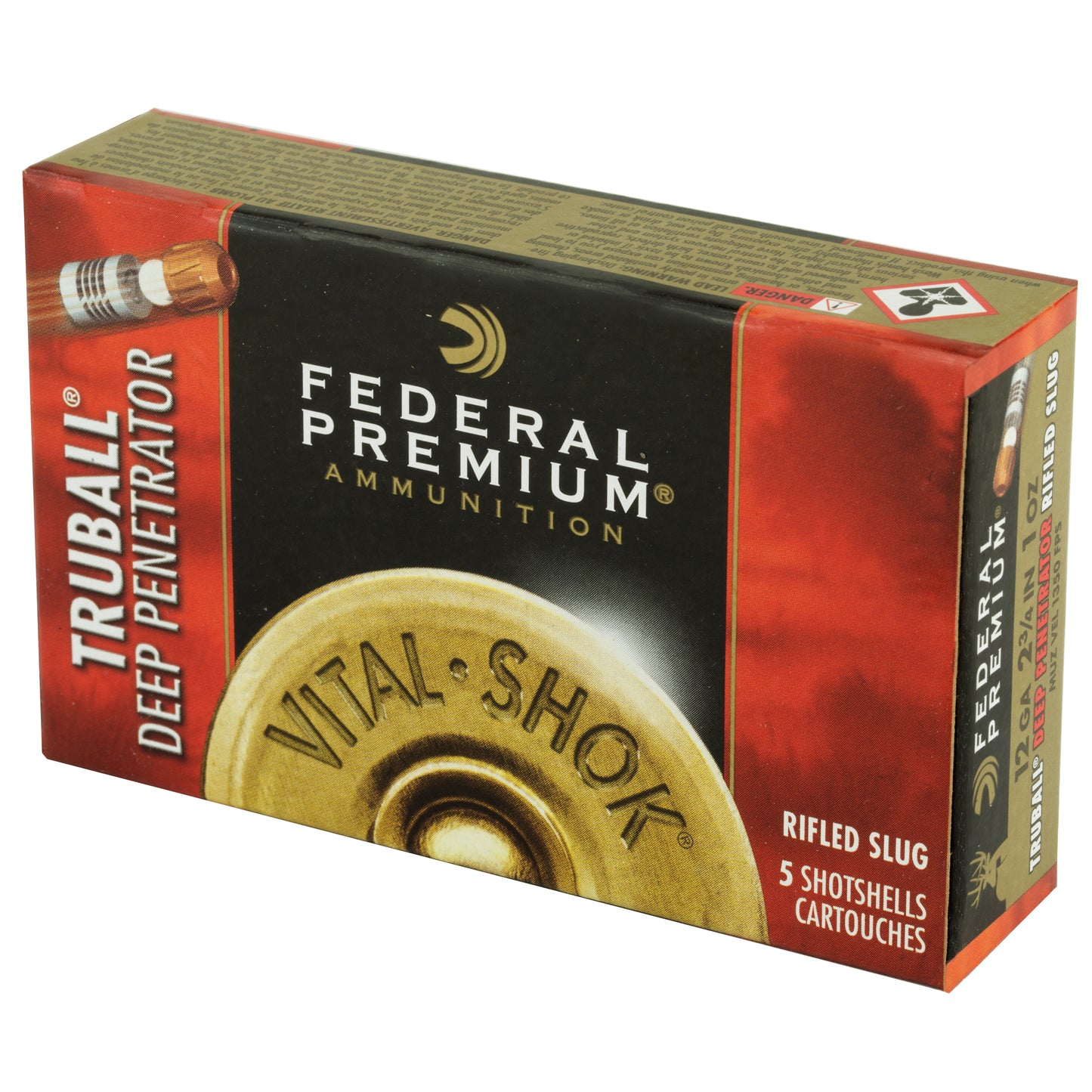 Federal, Premium, Vital-Shok, 12 Gauge, 2.75", 1oz, TruBall, 5 Round Box