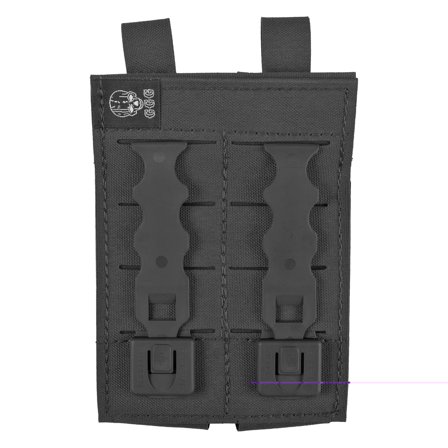 Grey Ghost Gear, Double Pistol Magna Mag Pouch, Laminate Nylon, the Pouch Attaches to any MOLLE/PALS Style Webbing With Two Included Malice Clips, Black
