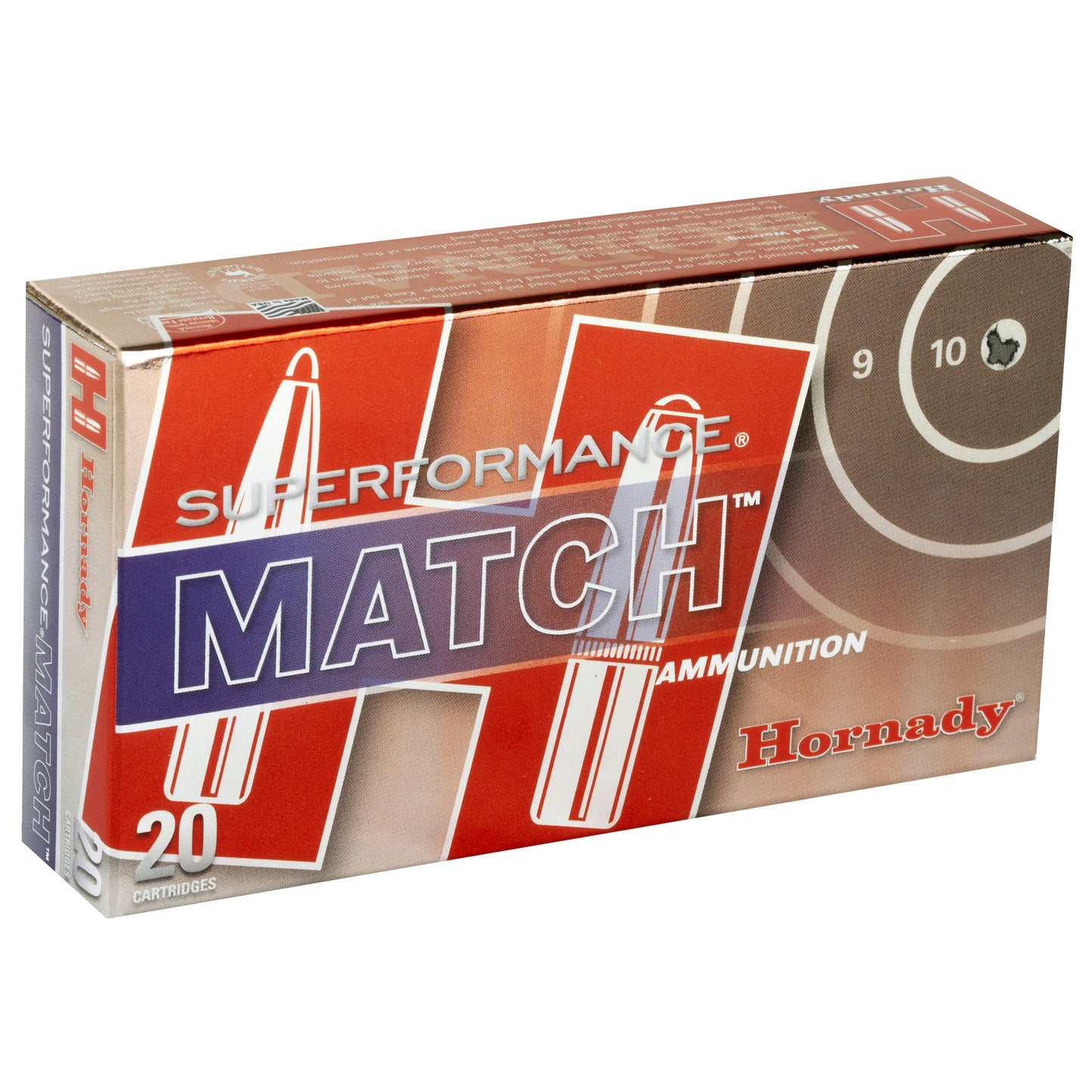 Hornady, SuperFormance, .223 Remington, 75 Grain, Boat Tail, Hollow Point, Match, 20 Round Box