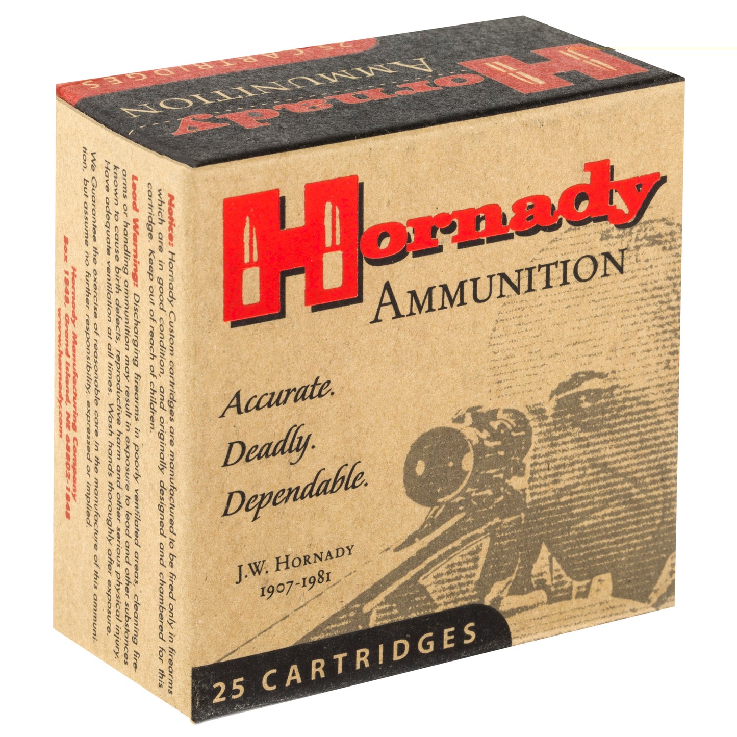 Hornady, Custom, Self Defense, 9MM, 124 Grain, XTP, 25 Round Box