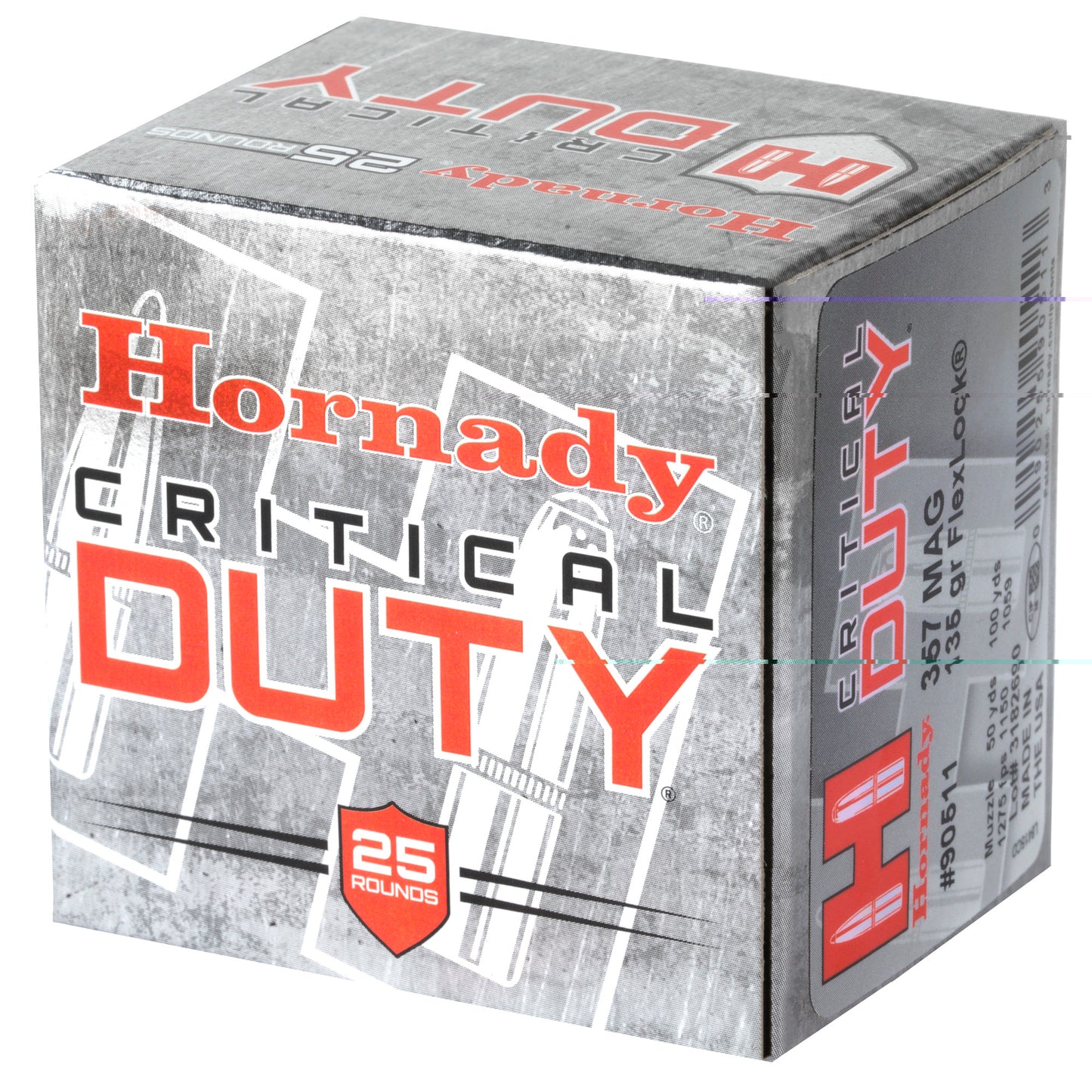 Hornady, Critical Duty, 357MAG, 135 Grain, FlexLock Duty, 25 Round Box