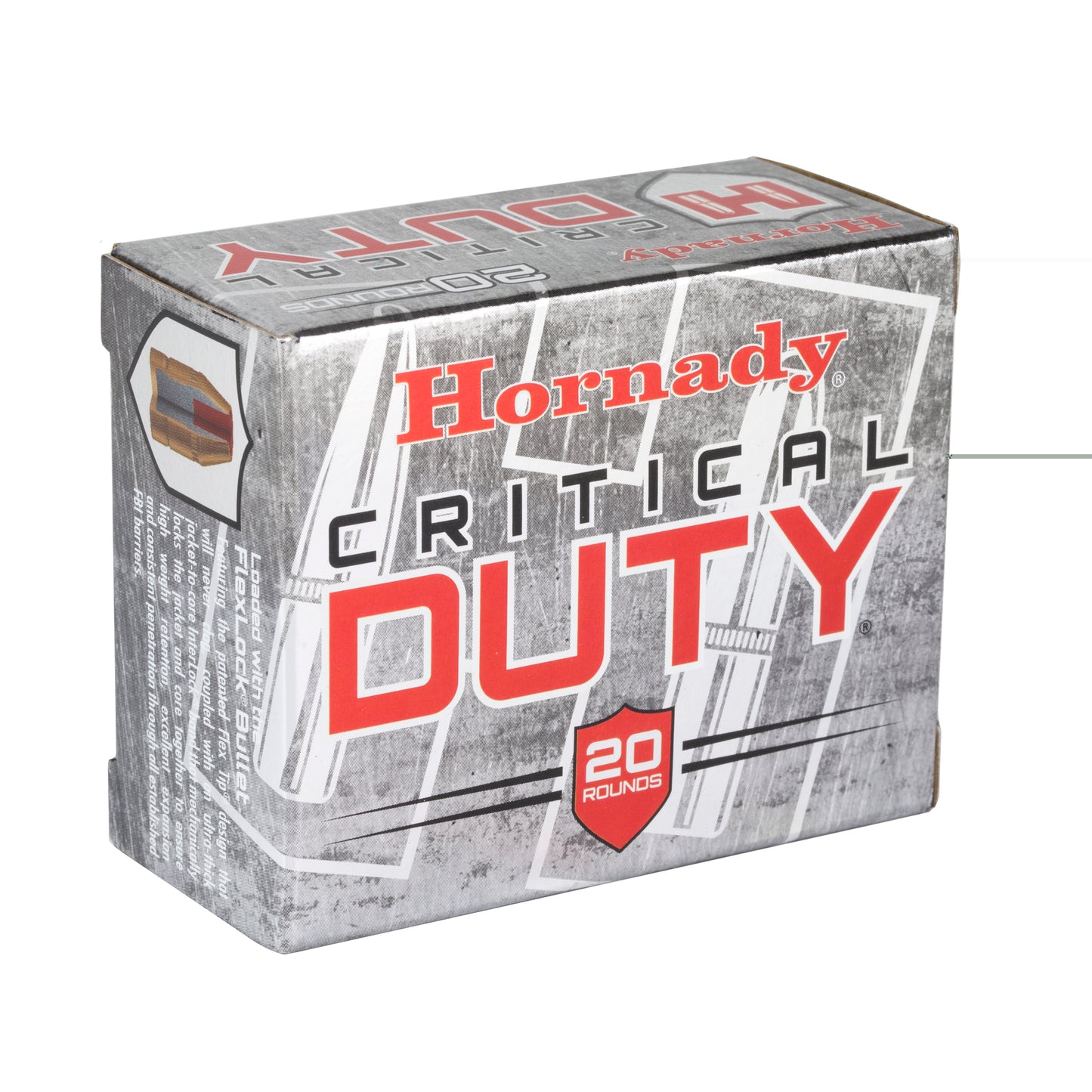 Hornady, Critical Duty, 40S&W, 175 Grain, FlexLock Duty, 20 Round Box