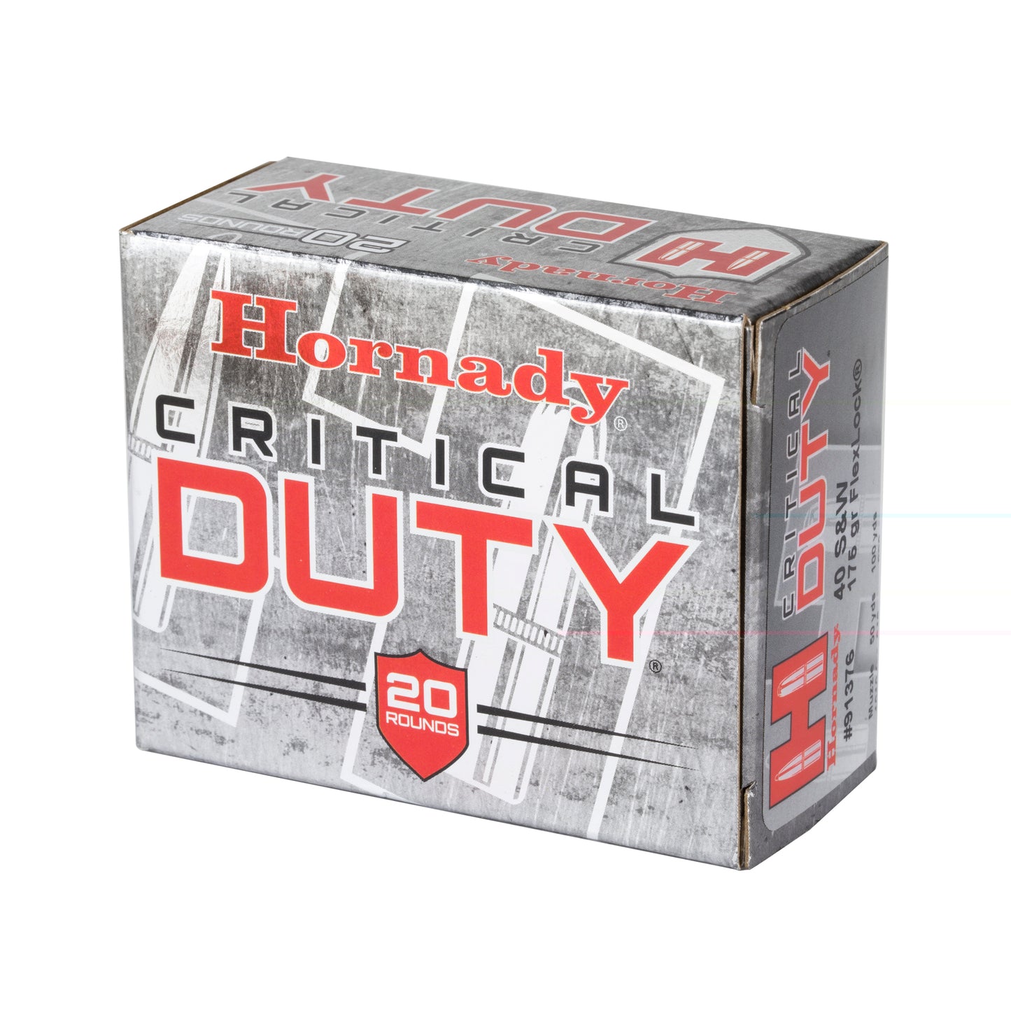 Hornady, Critical Duty, 40S&W, 175 Grain, FlexLock Duty, 20 Round Box