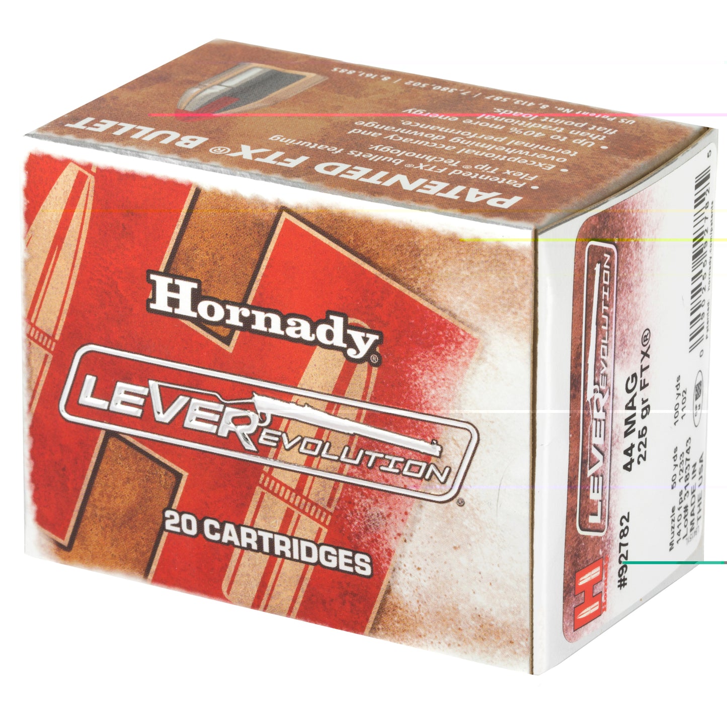 Hornady, LeverEvolution, 44MAG, 225 Grain, FlexTip, 20 Round Box