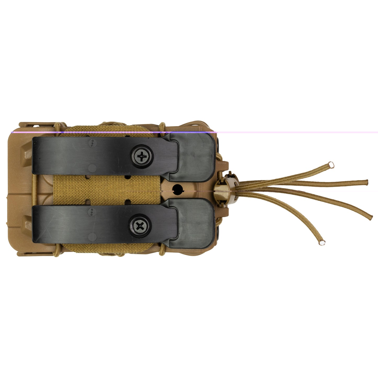 High Speed Gear, Polymer Taco Double Decker, Double Magazine Pouch, Molle, Fits 1 AR15 Magazine and 1 Pistol Magazine, Polymer Construction, Coyote Brown