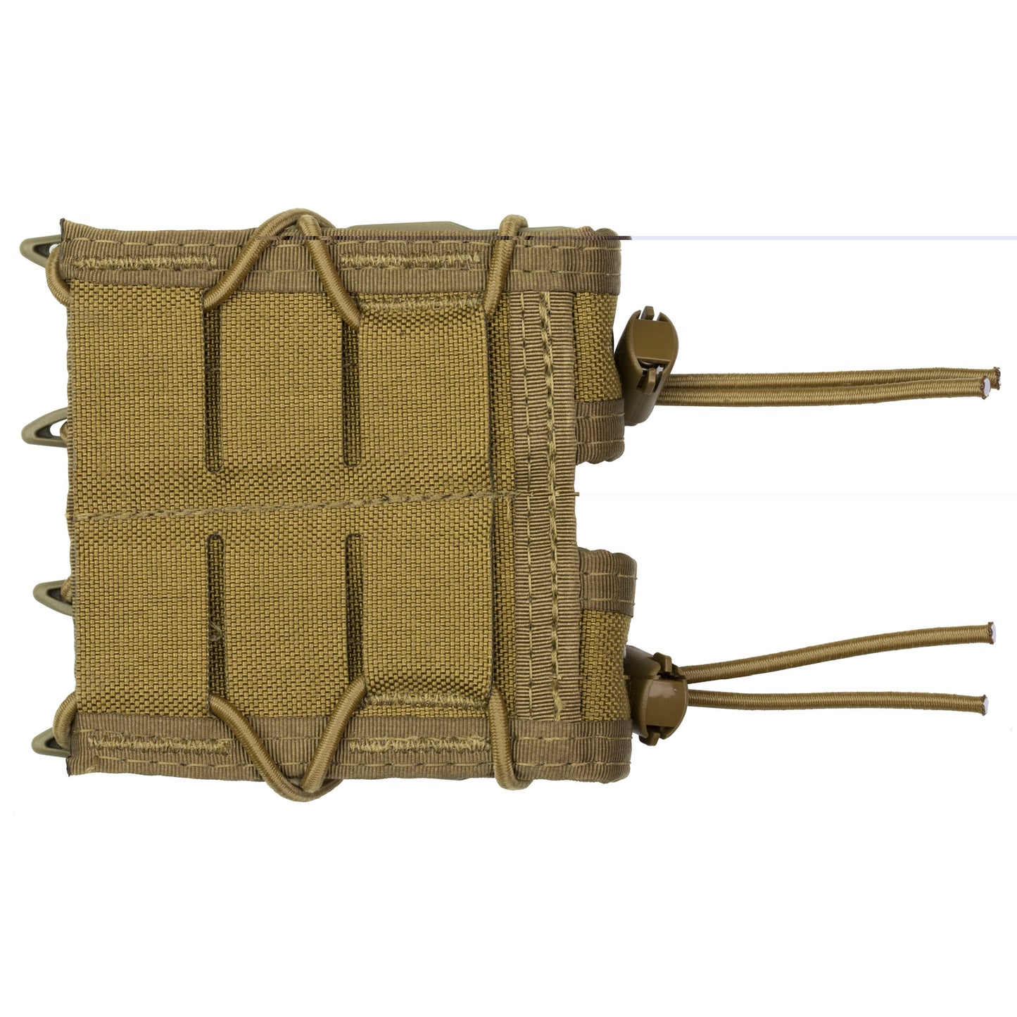 High Speed Gear, Pistol TACO, Double Magazine Pouch, Molle, Fits Most Pistol Magazines, Hybrid Kydex and Nylon, Coyote Brown