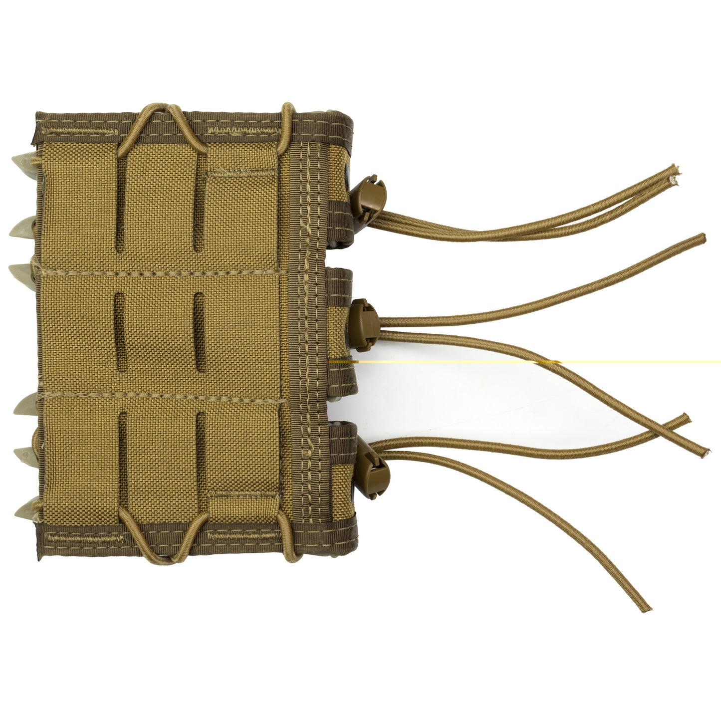 High Speed Gear, Pistol TACO, Triple Magazine Pouch, MOLLE, Fits Most Pistol Magazines, Hybrid Kydex and Nylon, Coyote Brown