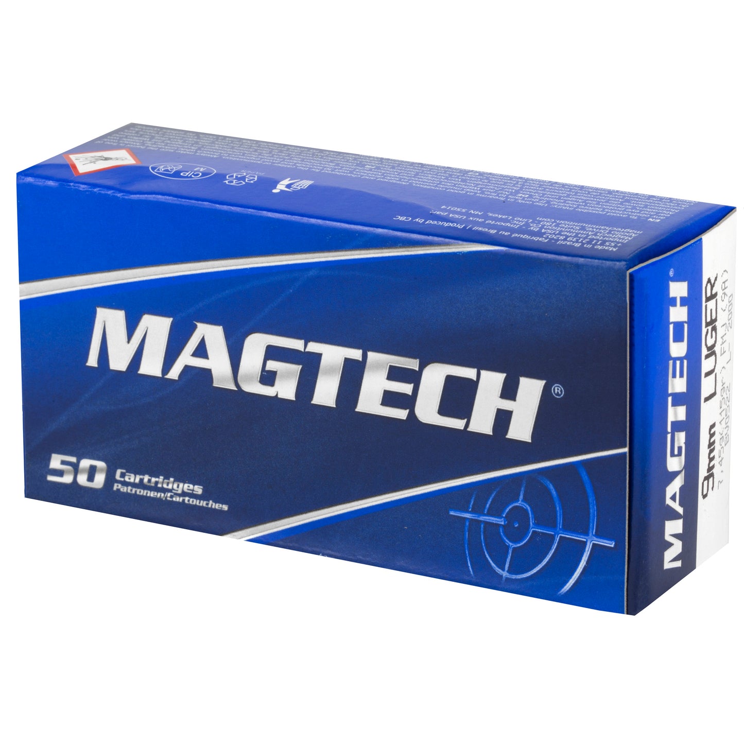 Magtech, Sport Shooting, 9MM, 115 Grain, Full Metal Jacket, 50 Round Box