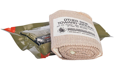 North American Rescue, Dressing, 4" Flat, Emergency Trauma Dressing, Medical
