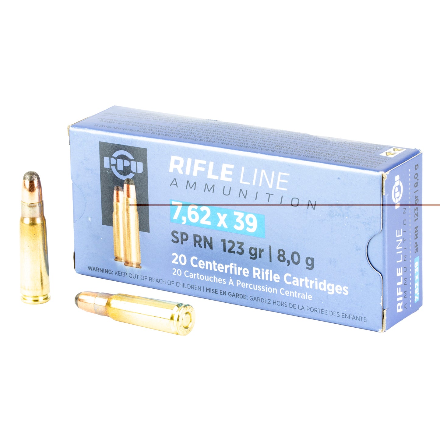 Prvi Partizan, Rifle, 7.62X39, 123Gr, Soft Point, 20 Round Box