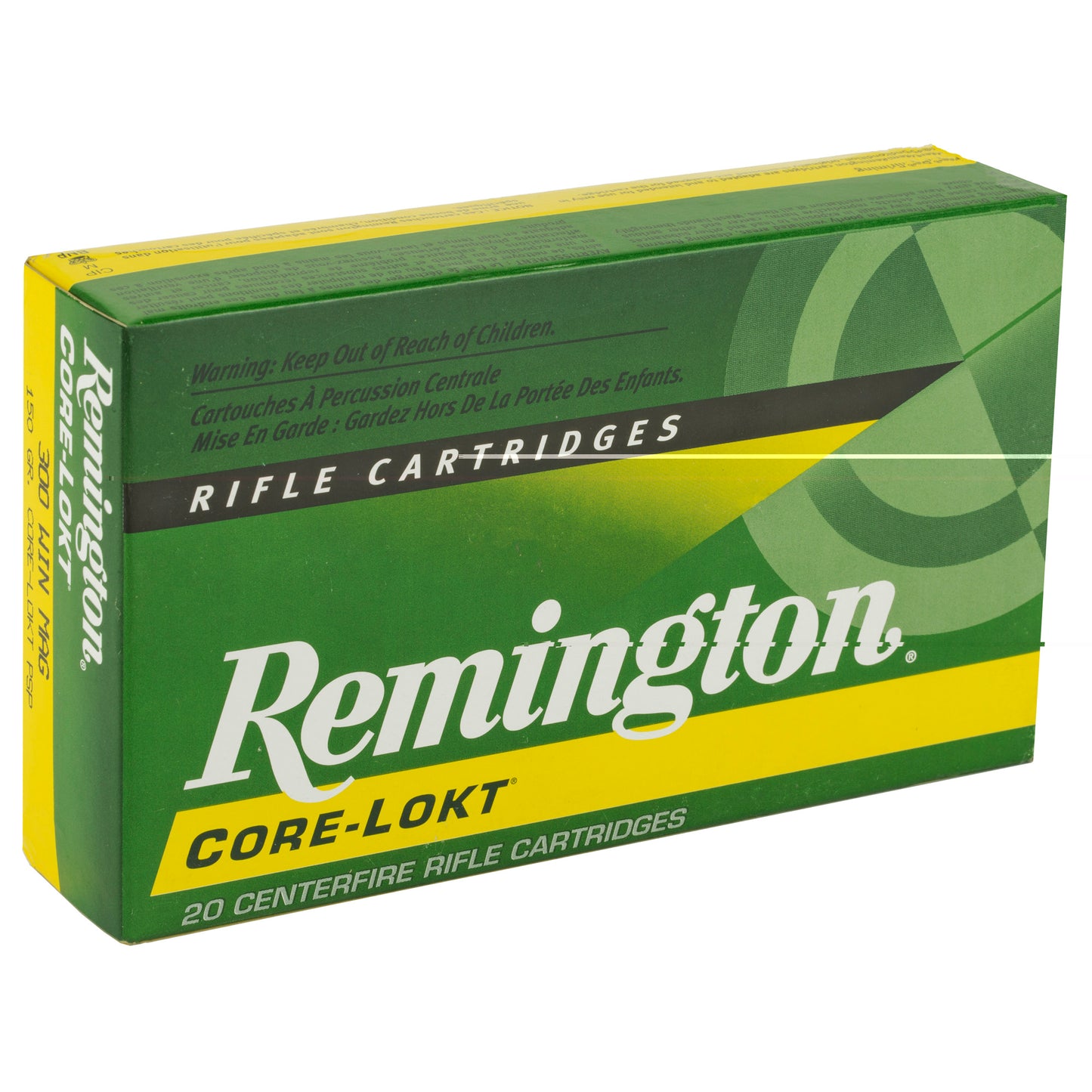 Remington, Core Lokt, 300 WIN MAG, 150 Grain, Pointed Soft Point, 20 Round Box