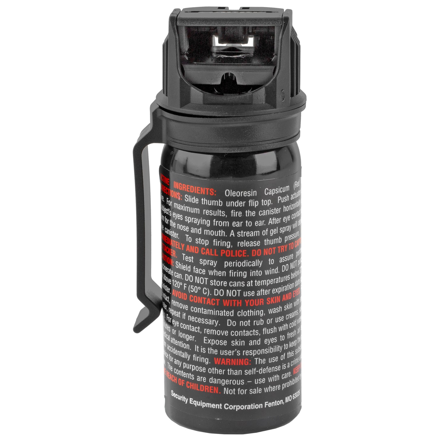 Sabre, Crossfire, 1.8 oz Crossfire Pepper Gel w/ Belt Clip, Black