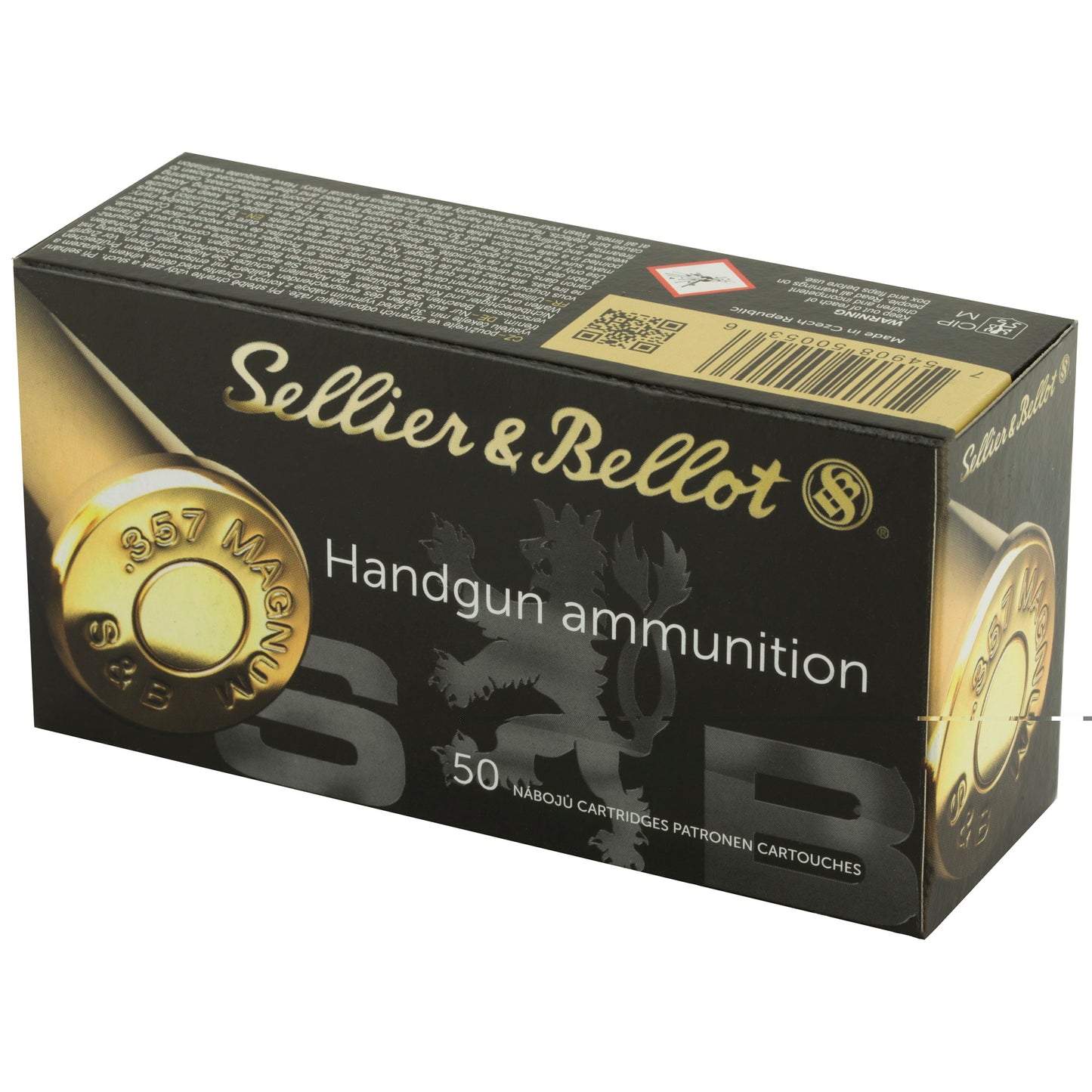 Sellier & Bellot, Pistol, 357MAG, 158 Grain, Full Metal Jacket, 50 Round Box