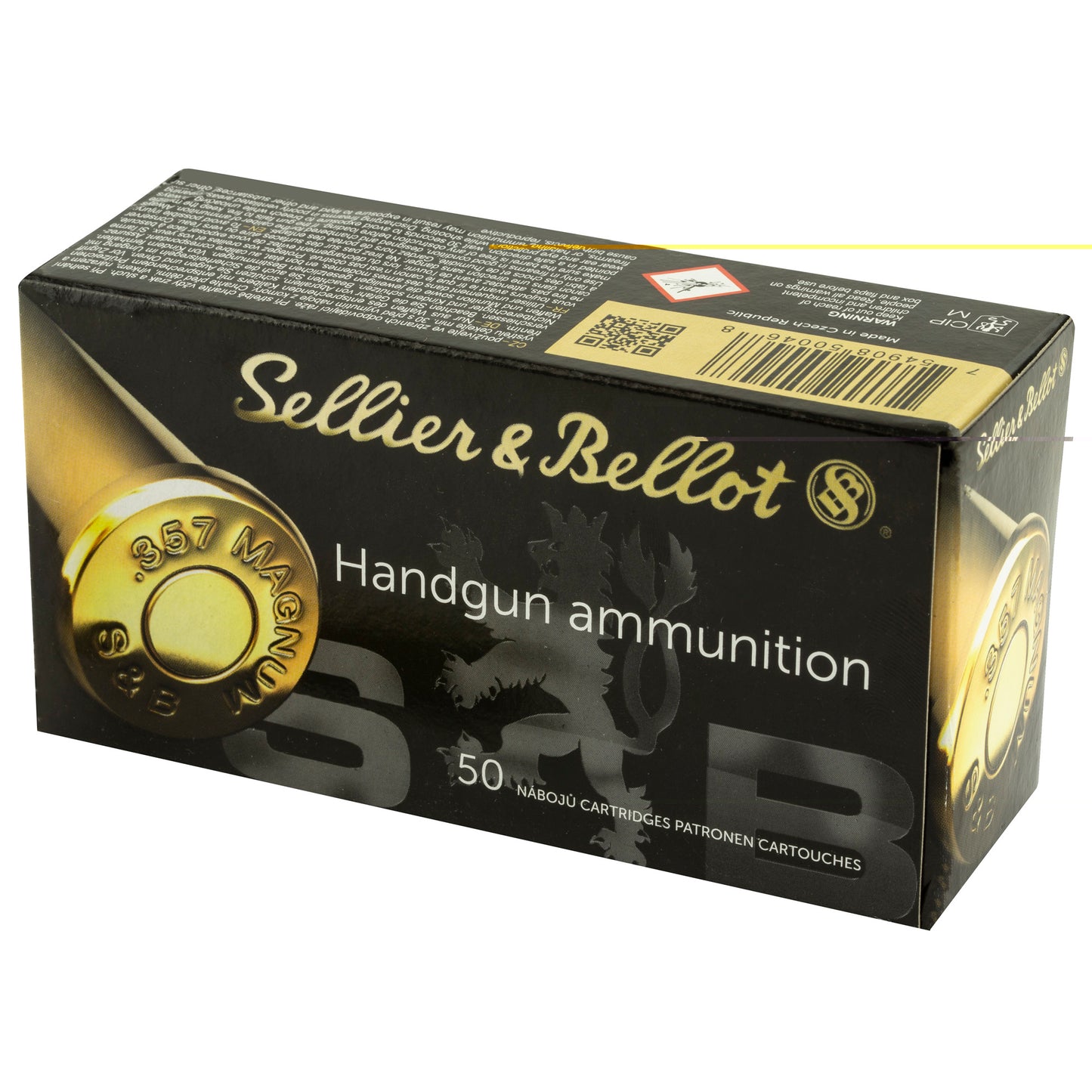 Sellier & Bellot, Pistol, 357MAG, 158 Grain, Soft Point, 50 Round Box