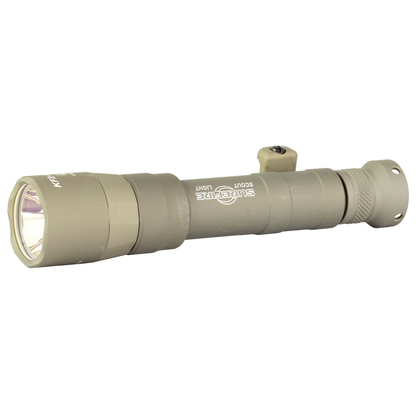 Surefire, M640DFT Scout Light, Flashlight, 1000 Lumens, Z68 On/Off Tailcap, Anodized Finish, Tan, Includes MLOK Adapter and 18650 Rechargeable Battery