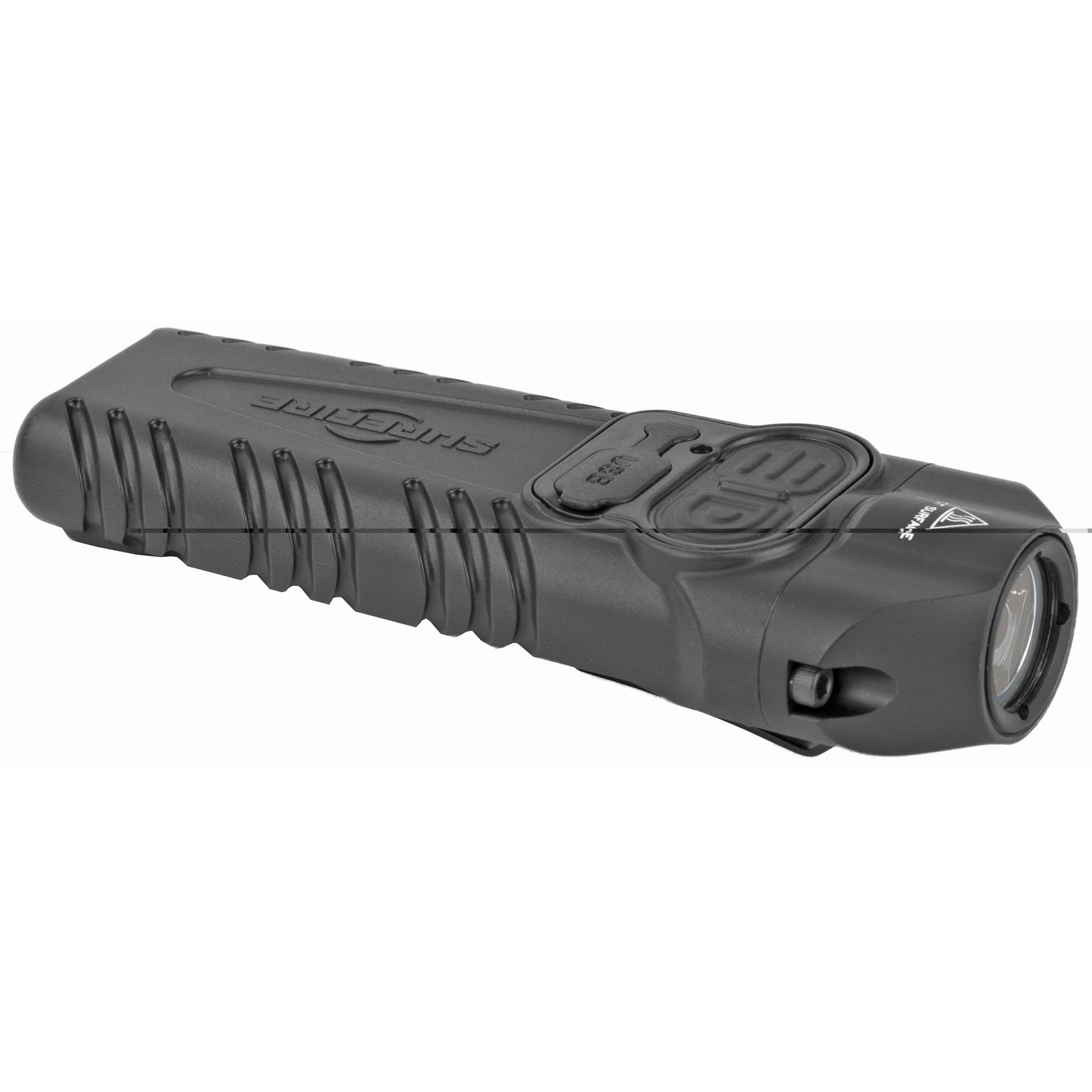 Surefire, STILETTO, Flashlight, High 1,000 Lumens, Medium 300 Lumens, Low 25 Lumens, Tactical Switch with Optional Strobe, Programmable, Black Mil-Spec Hard Anodized Aluminum Body, Black Melonite Coated Pocket Clip