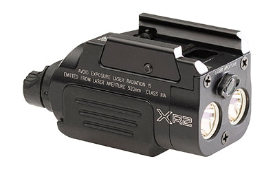 Surefire, XR2-A-RD, Rechargeable Weaponlight w/Laser, Fits Pistol and Picatinny Rails, 600 Lumens, Red Laser, Anodized Finish, Black