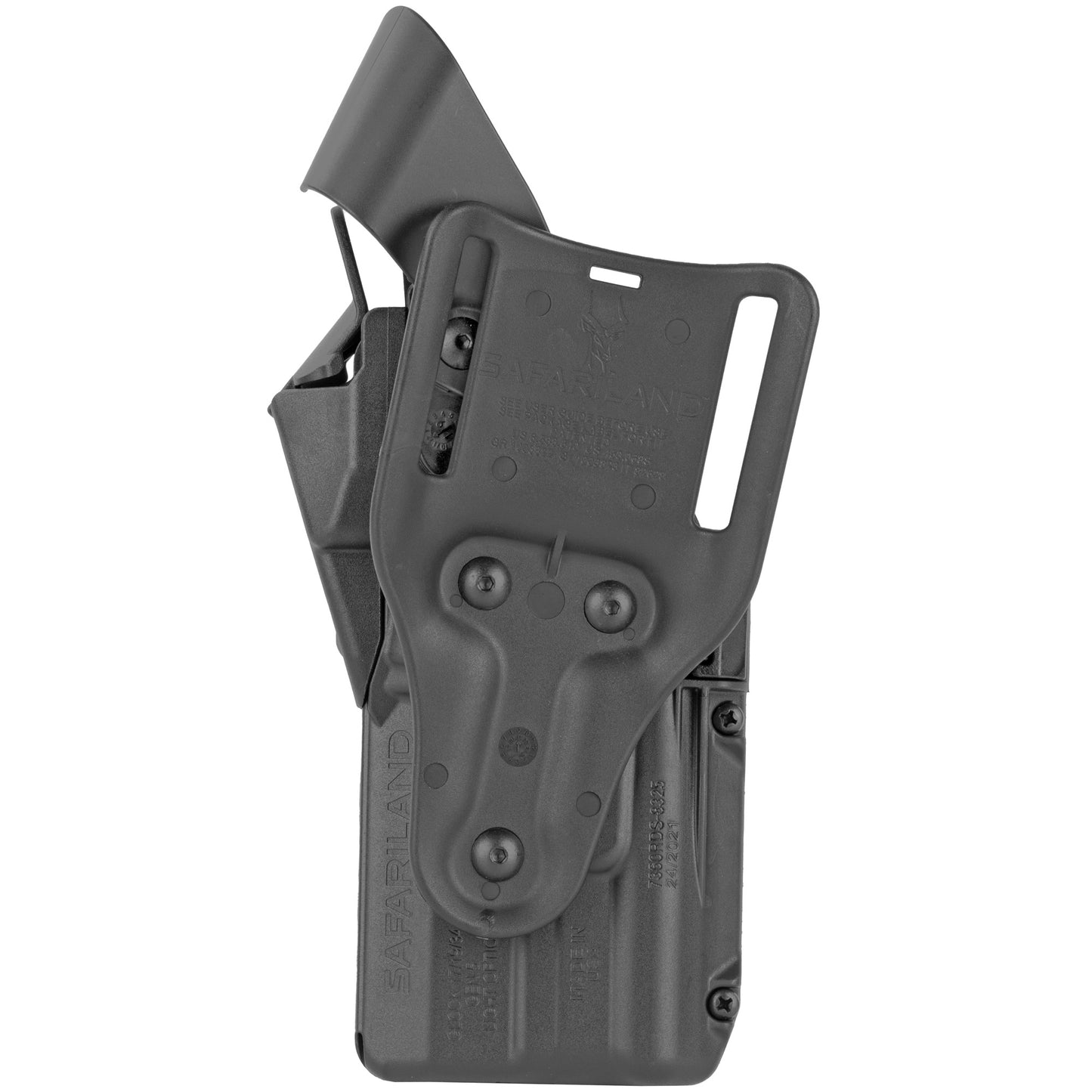 Safariland, 7360RDS, ALS/SLS Mid-Ride Level-III Retention Holster, Kydex, Black, Right Hand