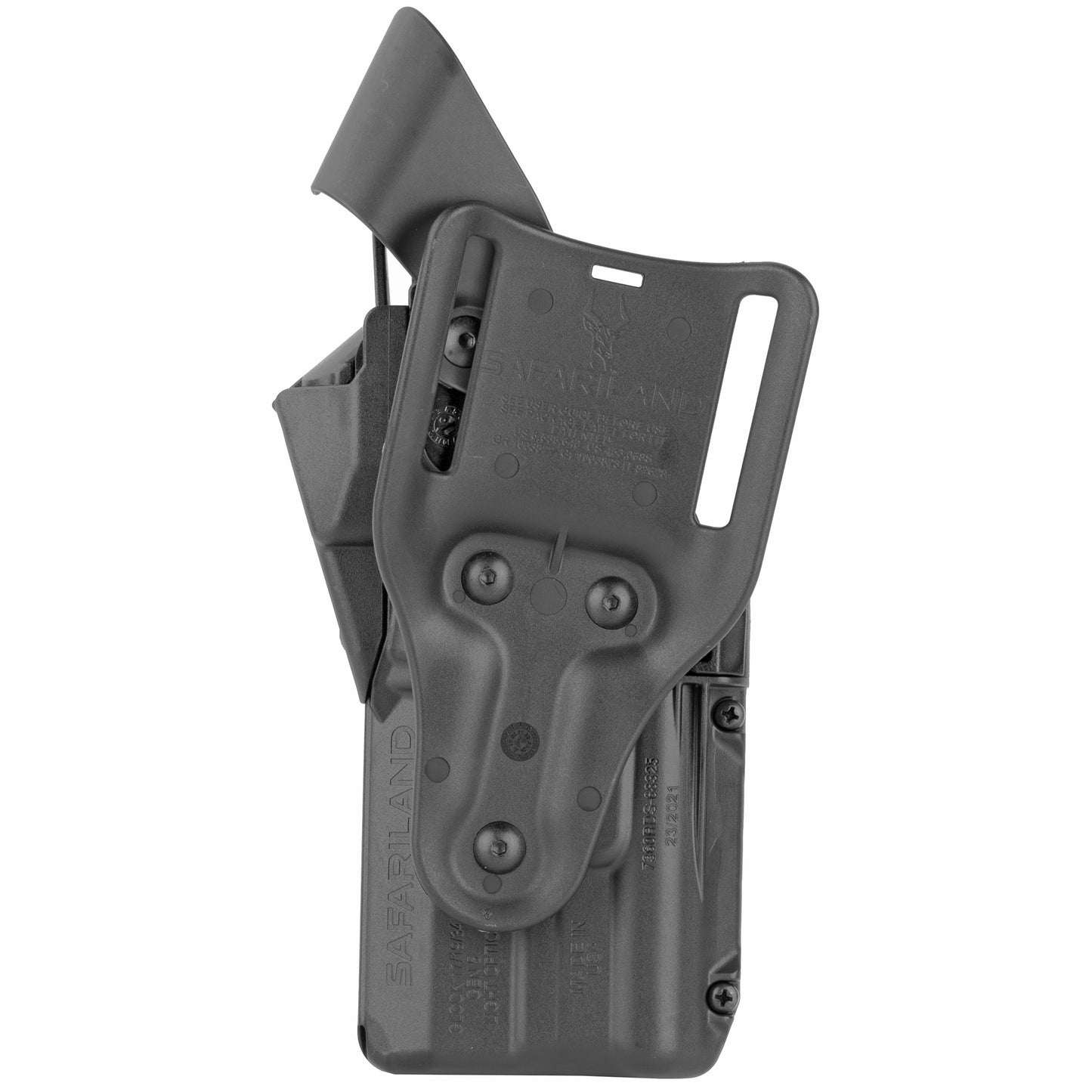 Safariland, 7360RDS, ALS/SLS Mid-Ride Level-III Retention Holster, Fits Glock 17 MOS, Kydex, Black, Right Hand