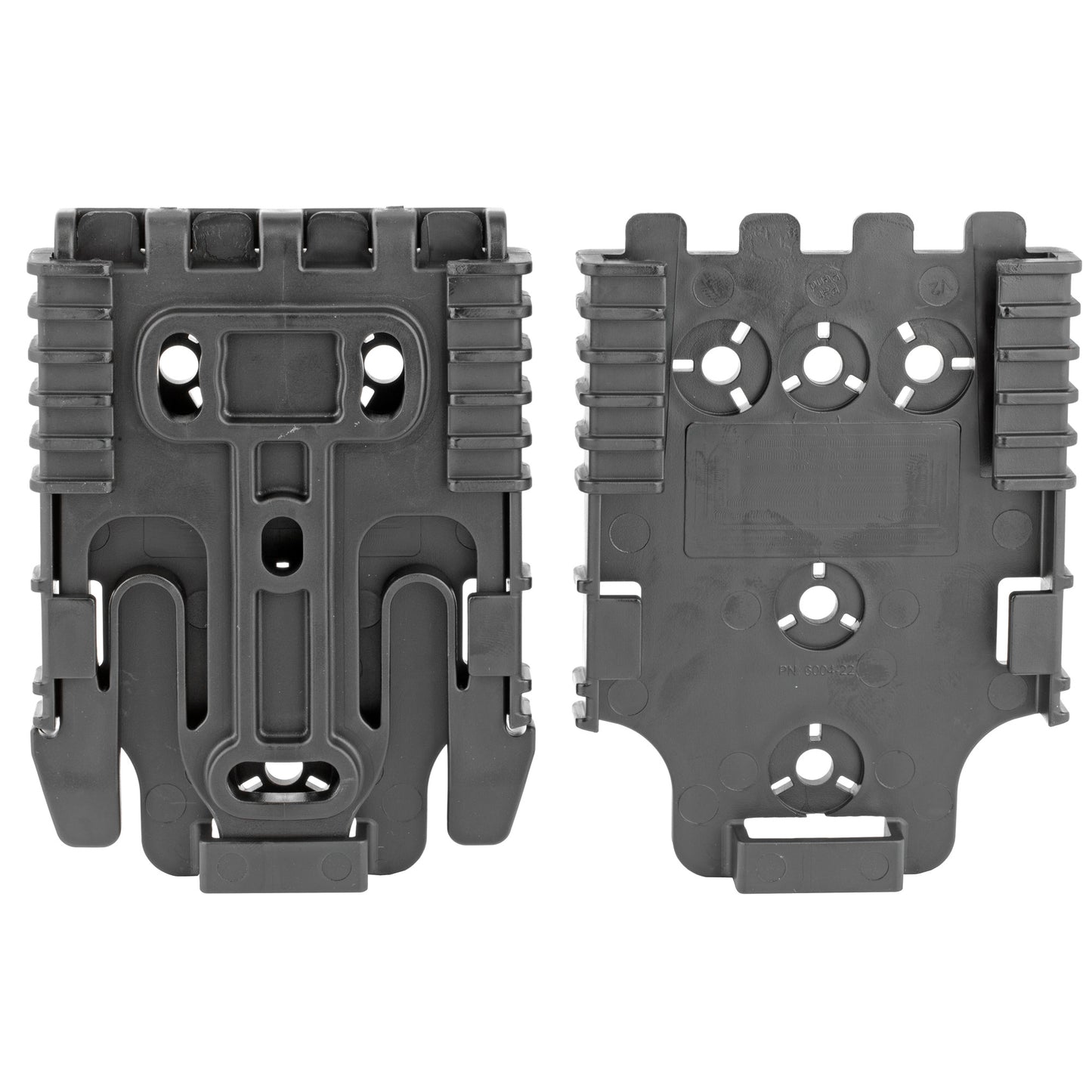 Safariland, Quick Locking System Kit, 1-QLS 19 Duty Locking Fork and 2-QLS 22 Duty Receiver Plate, with Hardware, Black Finish