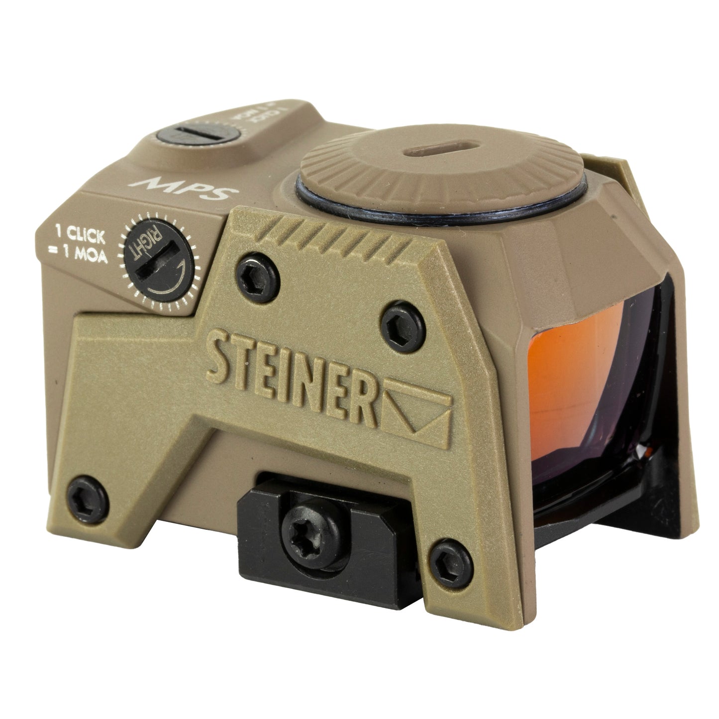 Steiner, MPS, Red Dot, 1X Magnification, Red Dot, 3 MOA, Matte Finish, Flat Dark Earth