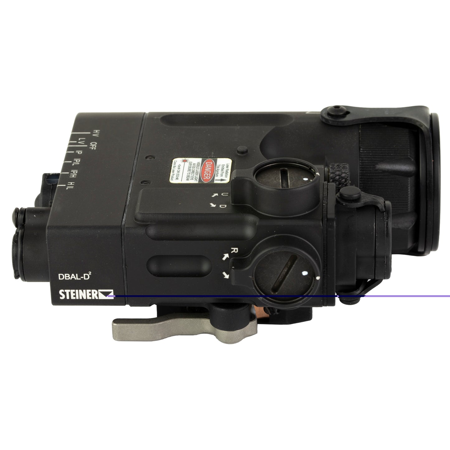 Steiner, DBAL-D2, Tac Light w/laser, Fits Picatinny, Co-Aligned Green and IR Laser, IR LED Illuminator, Black