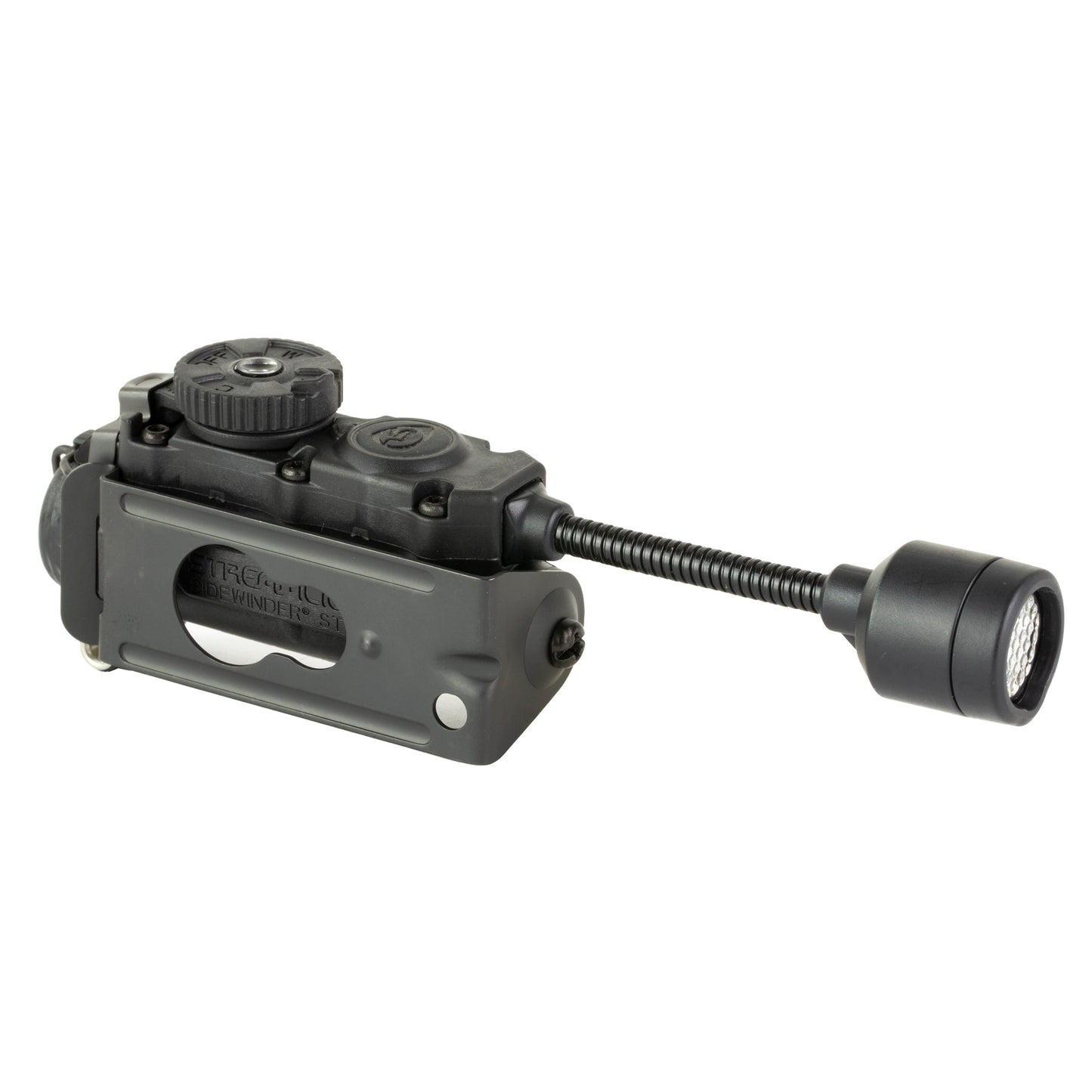 Streamlight, Sidewinder Stalk, Military Helmet Light System w/Flexible Stalk, 76 Lumens, 12-200 Candela, 5.6 Hours of Run Time on High, 95 Hours of Run Time on Lovteries, Black