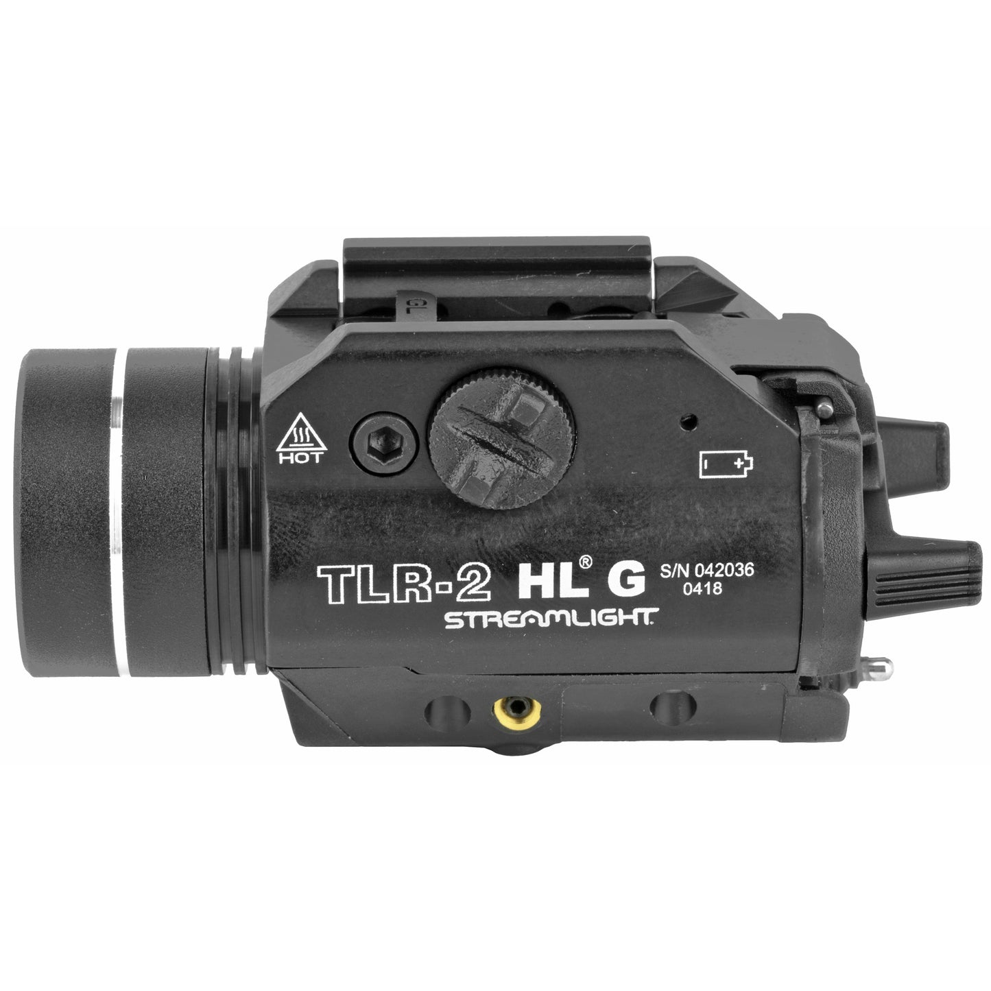 Streamlight, TLR-2 HLG Tac Light w/laser, Black Finish, Includes Rail Locating Keys for Glock style, 1913 Picatinny, S&W 99/TSW, and Beretta 92, 1000 Lumens