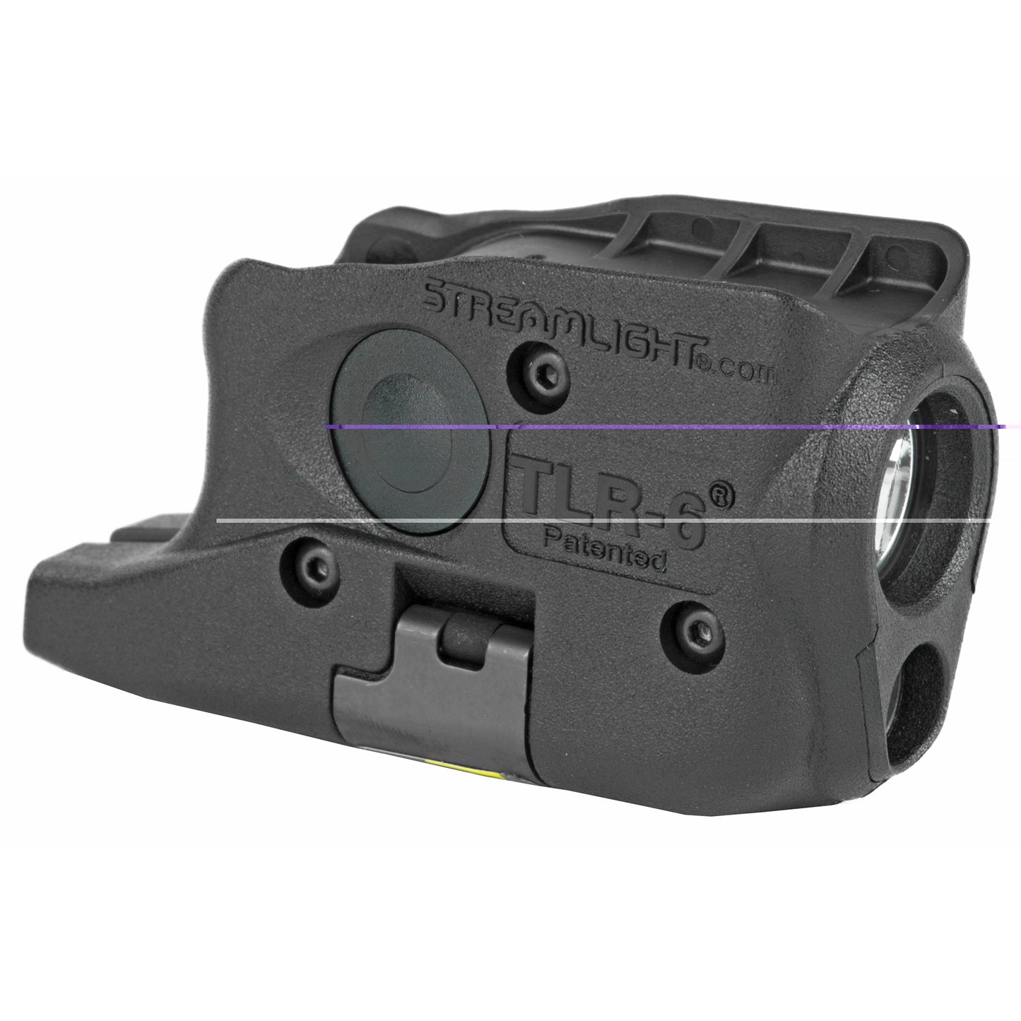 Streamlight, TLR-6, Tac Light w/laser, For Glock 26/27, White LED and Red Laser, 100 Lumens, Includes 2 CR 1/3N Lithium Batteries, Black Finish