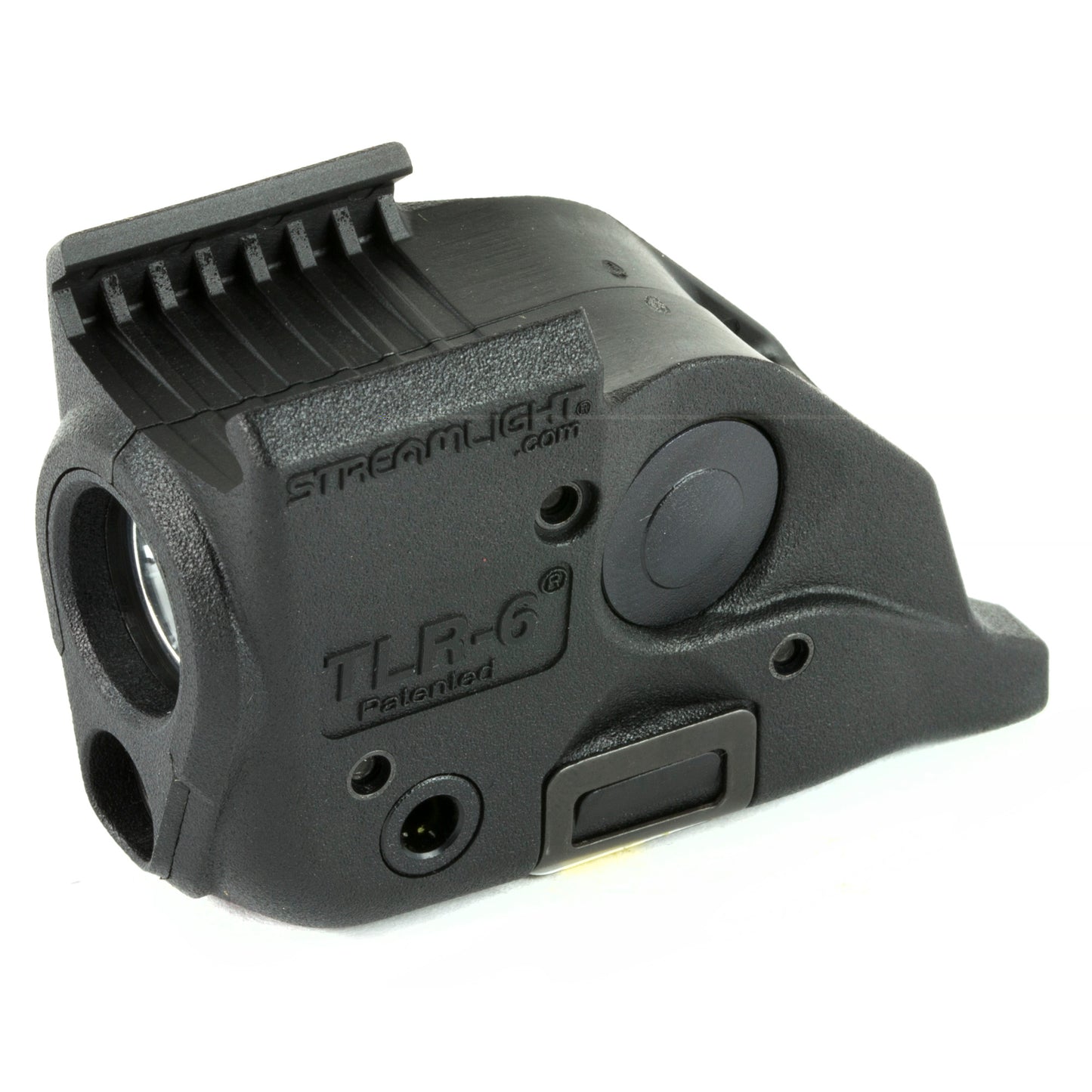 Streamlight, TLR-6, Tac Light w/laser, S&W M&P With Rail, White LED and Red Laser, 100 Lumens, Includes 2 CR 1/3N Lithium Batteries, Black
