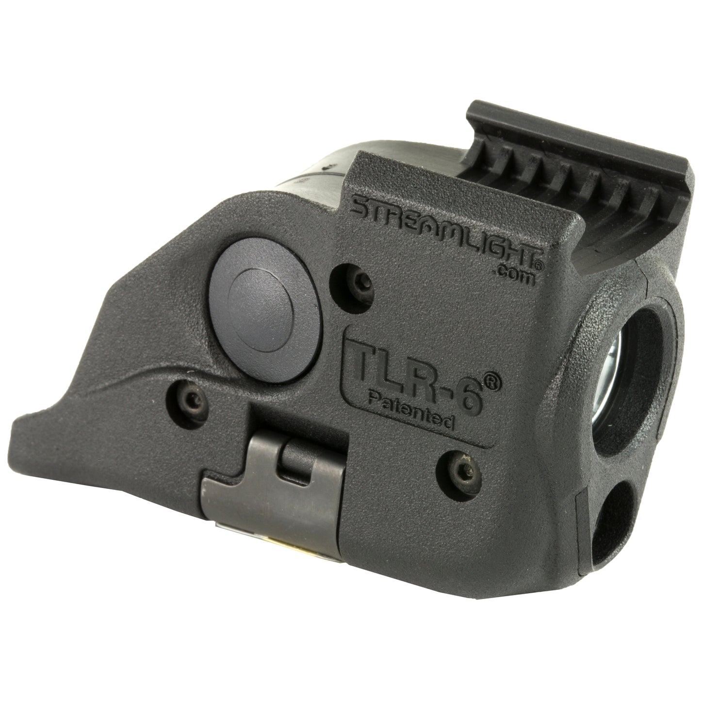 Streamlight, TLR-6, Tac Light w/laser, S&W M&P With Rail, White LED and Red Laser, 100 Lumens, Includes 2 CR 1/3N Lithium Batteries, Black