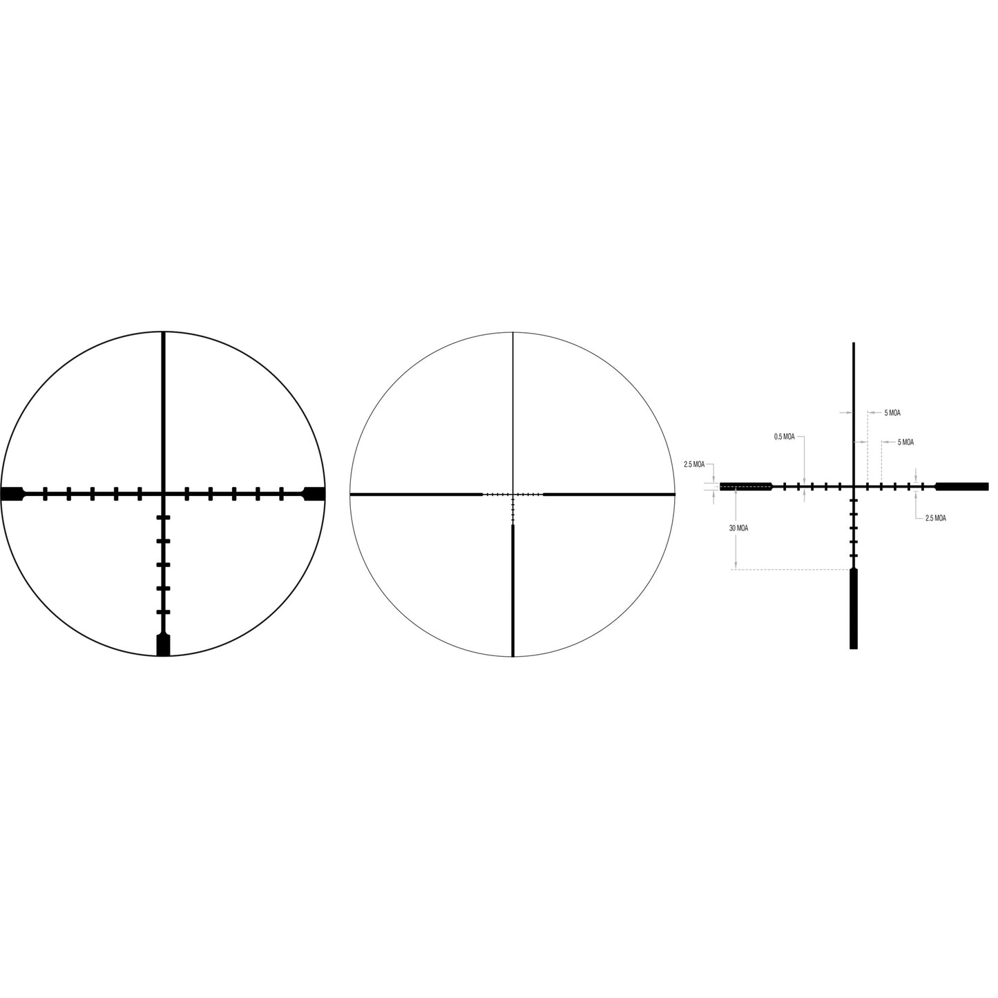 Trijicon, Ascent 1-4x24mm Riflescope BDC Target Holds, 30mm Tube, Matte Black, Capped Adjusters